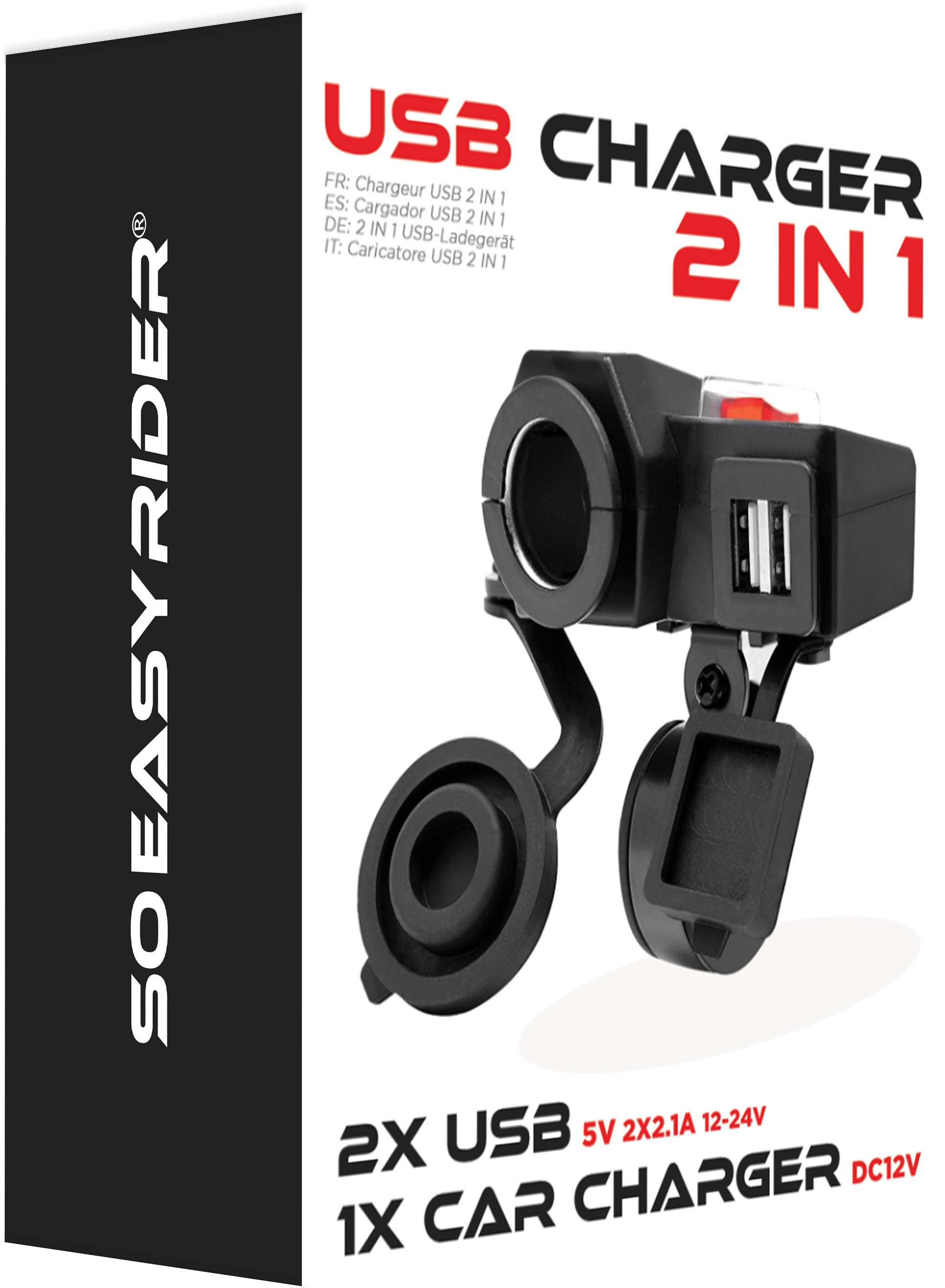 2 IN 1 USB OUTLET CHARGER