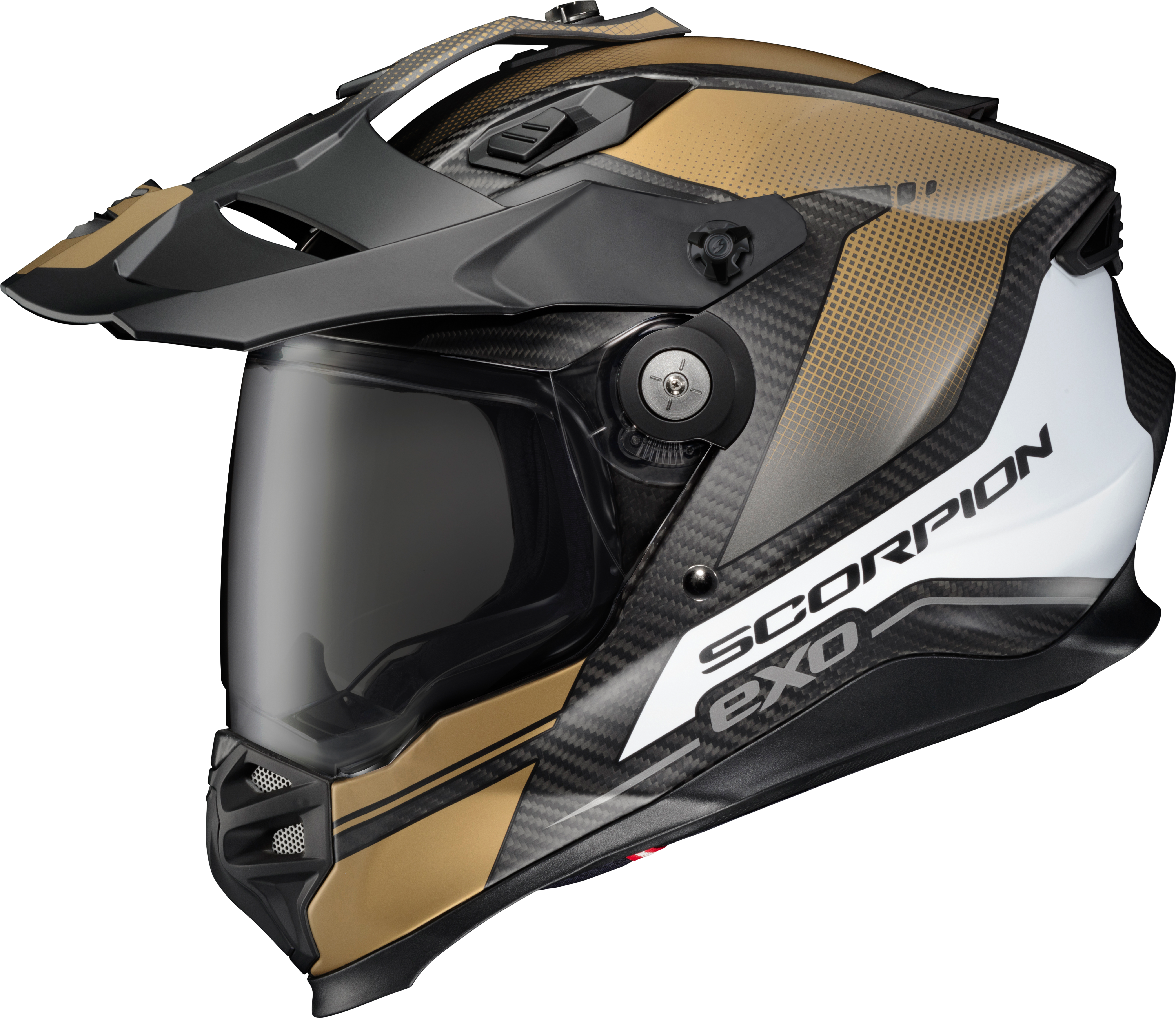 Scorpion EXO XT9000 Carbon Trailhead Dual Sport Helmet Gold Large