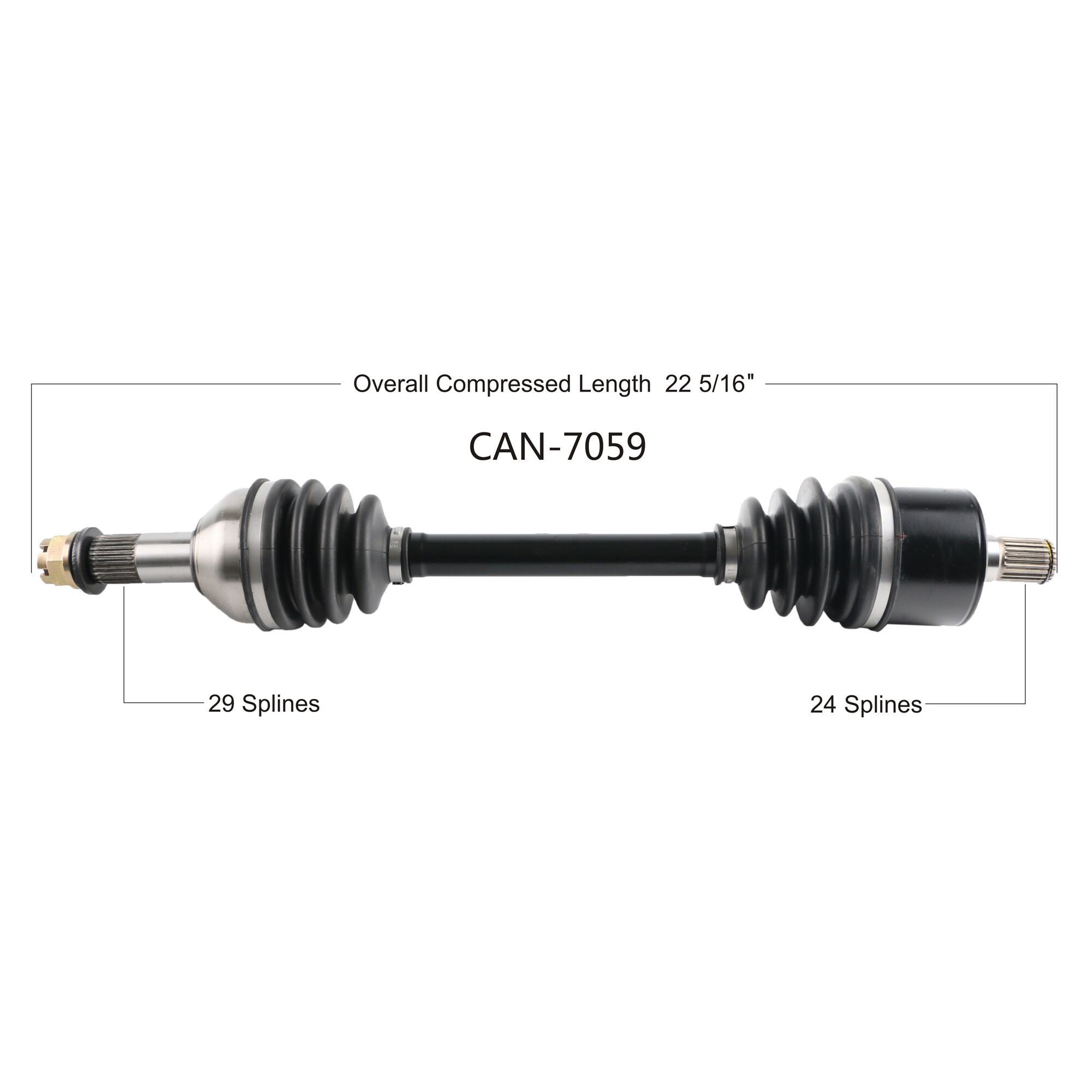 TYTANEUM OE REPLACEMENT CV AXLE CAN AM REAR LEFT/RIGHT