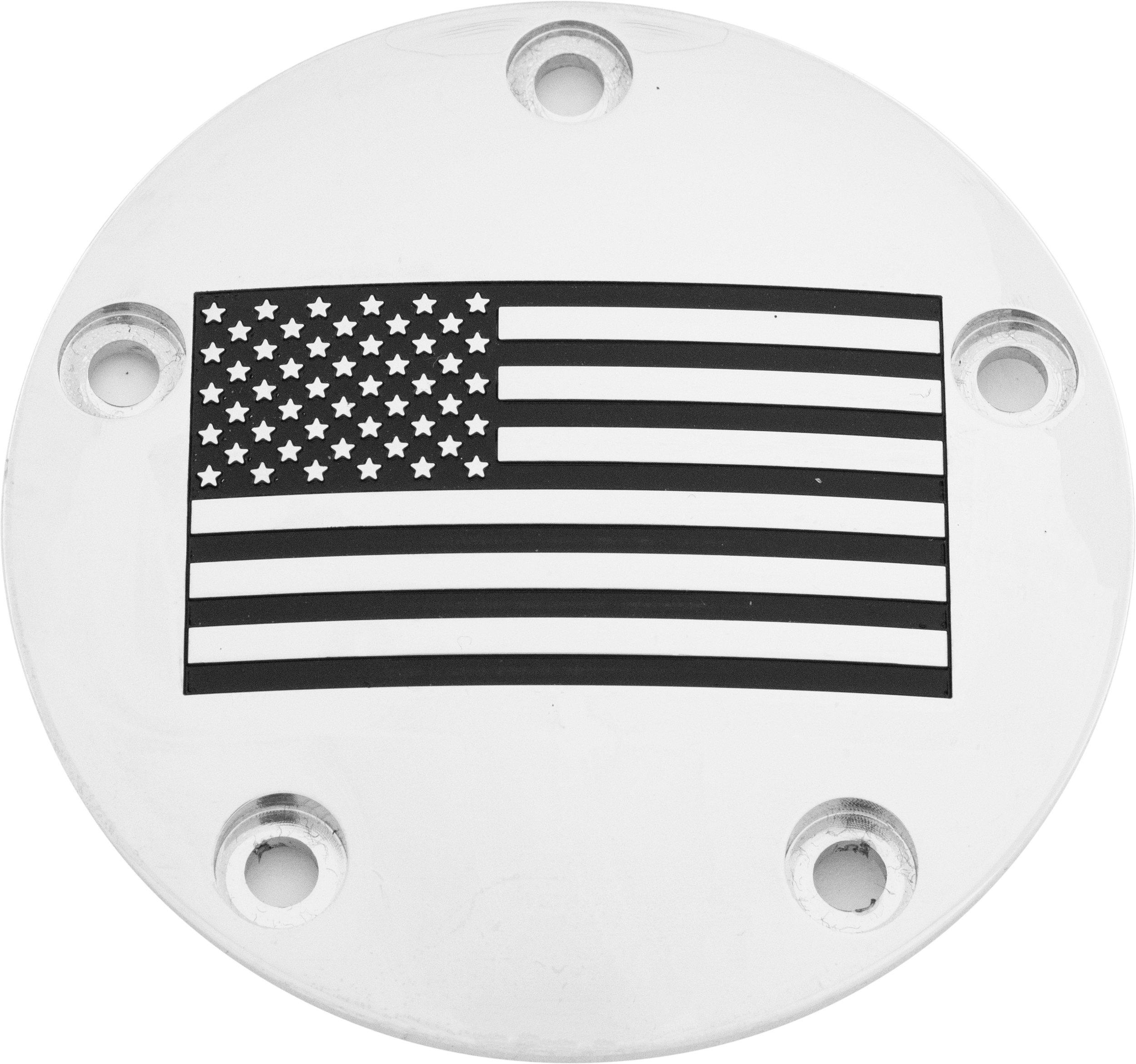 TC TIMER COVER AMERICAN FLAG CHROME