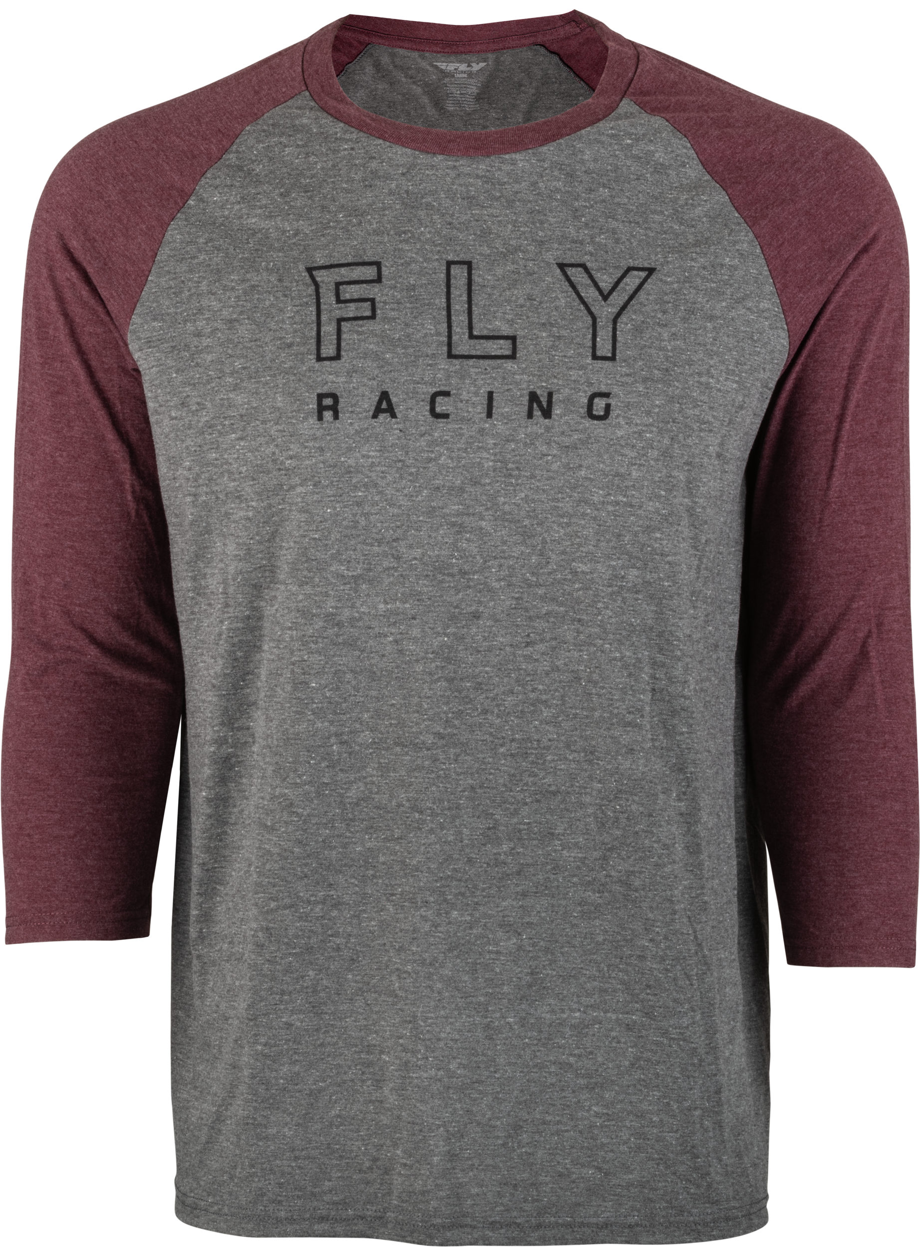 FLY RENEGADE 3/4 SLEEVE TEE TAN HEATHER/MAROON XL