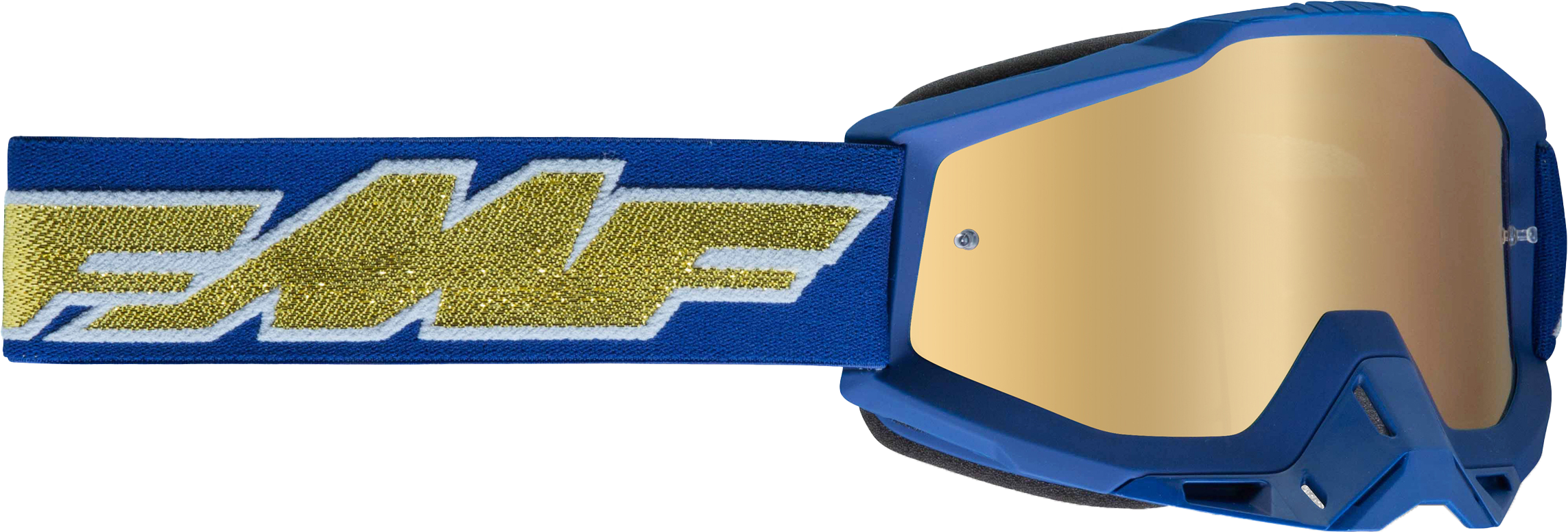 POWERBOMB GOGGLE ROCKET DEEP NVY/GLD W/TRUE GLD MIRROR