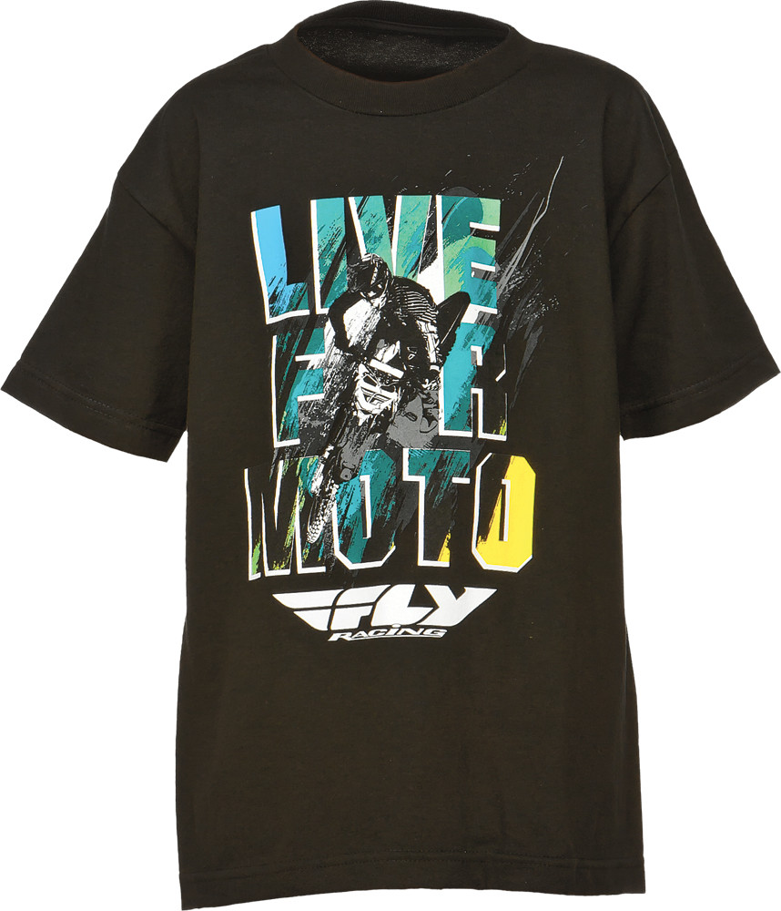 Live For Moto Tee Black Ym