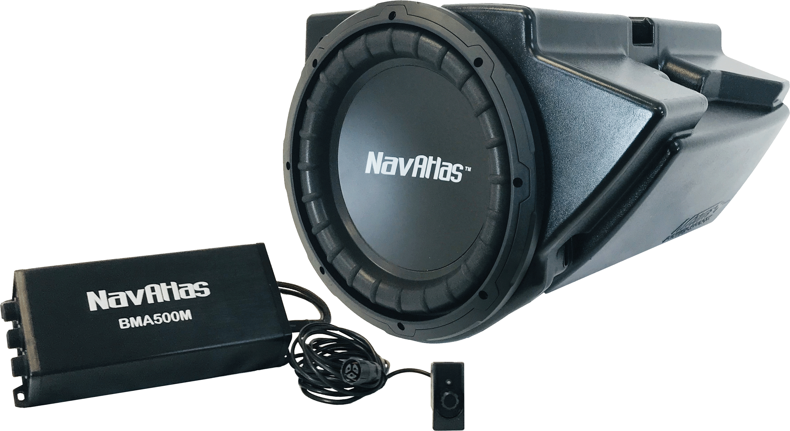 UNDERDASH SUBWOOFER 10 IN. WITH 500W AMP POL