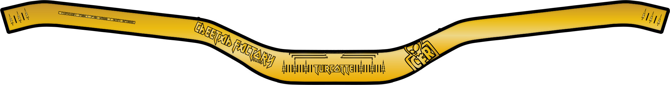 BRETT TURCOTTE HANDLEBAR GOLD