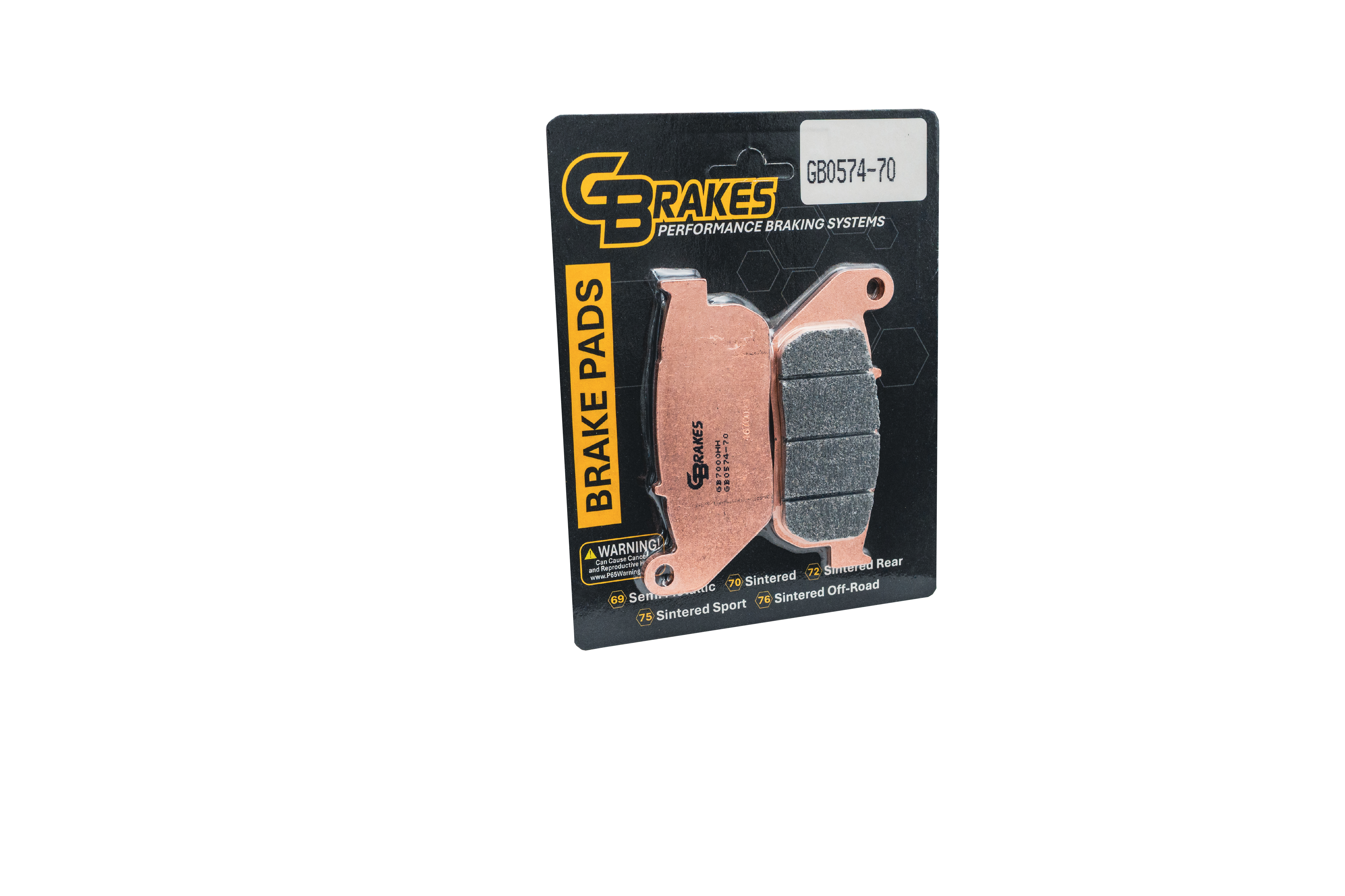 GBrakes - GB0574-70 - BRAKE PADS HH SINTERED FRONT