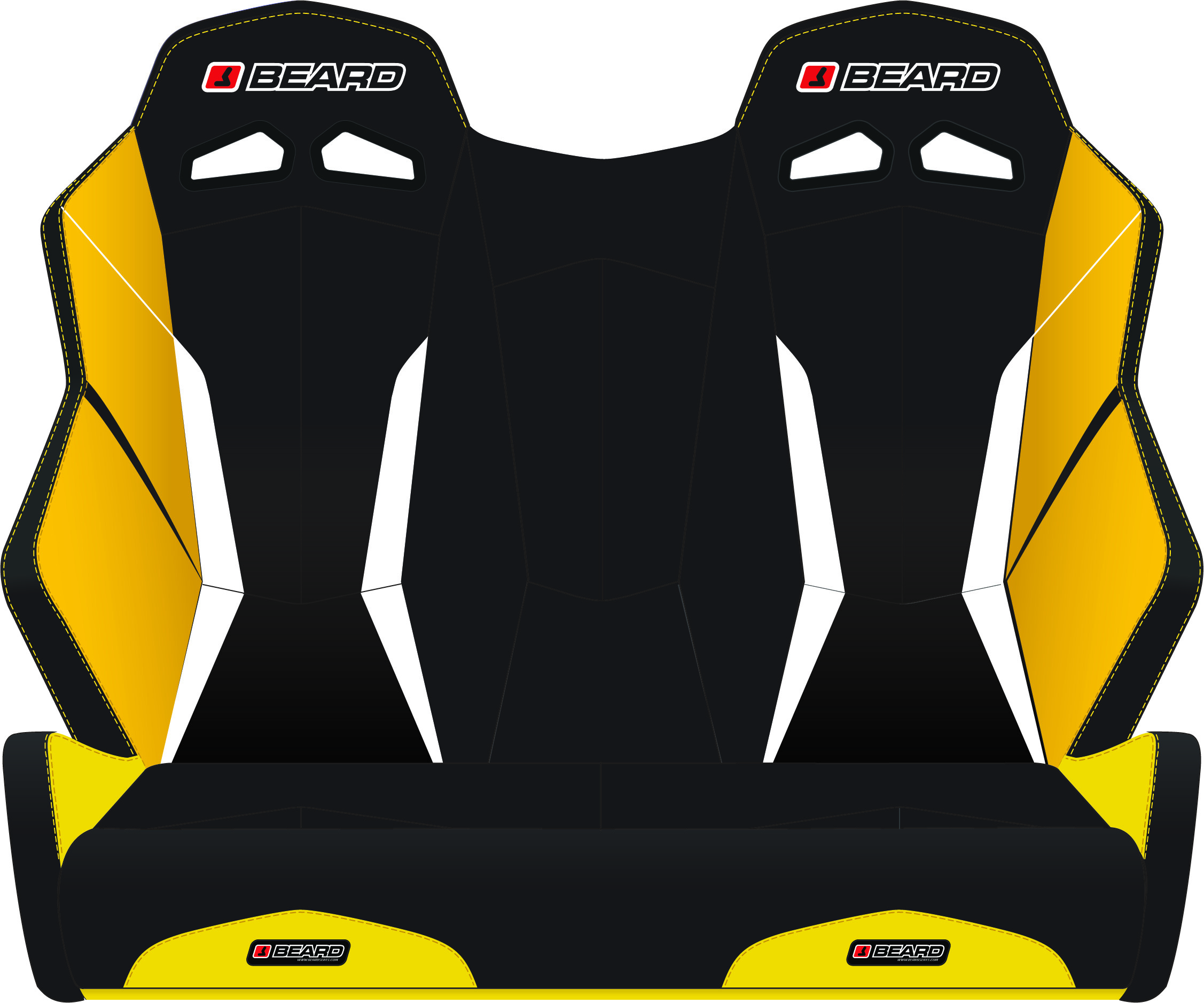 TORQUE V2 BENCH SEAT BLACK/YELLOW