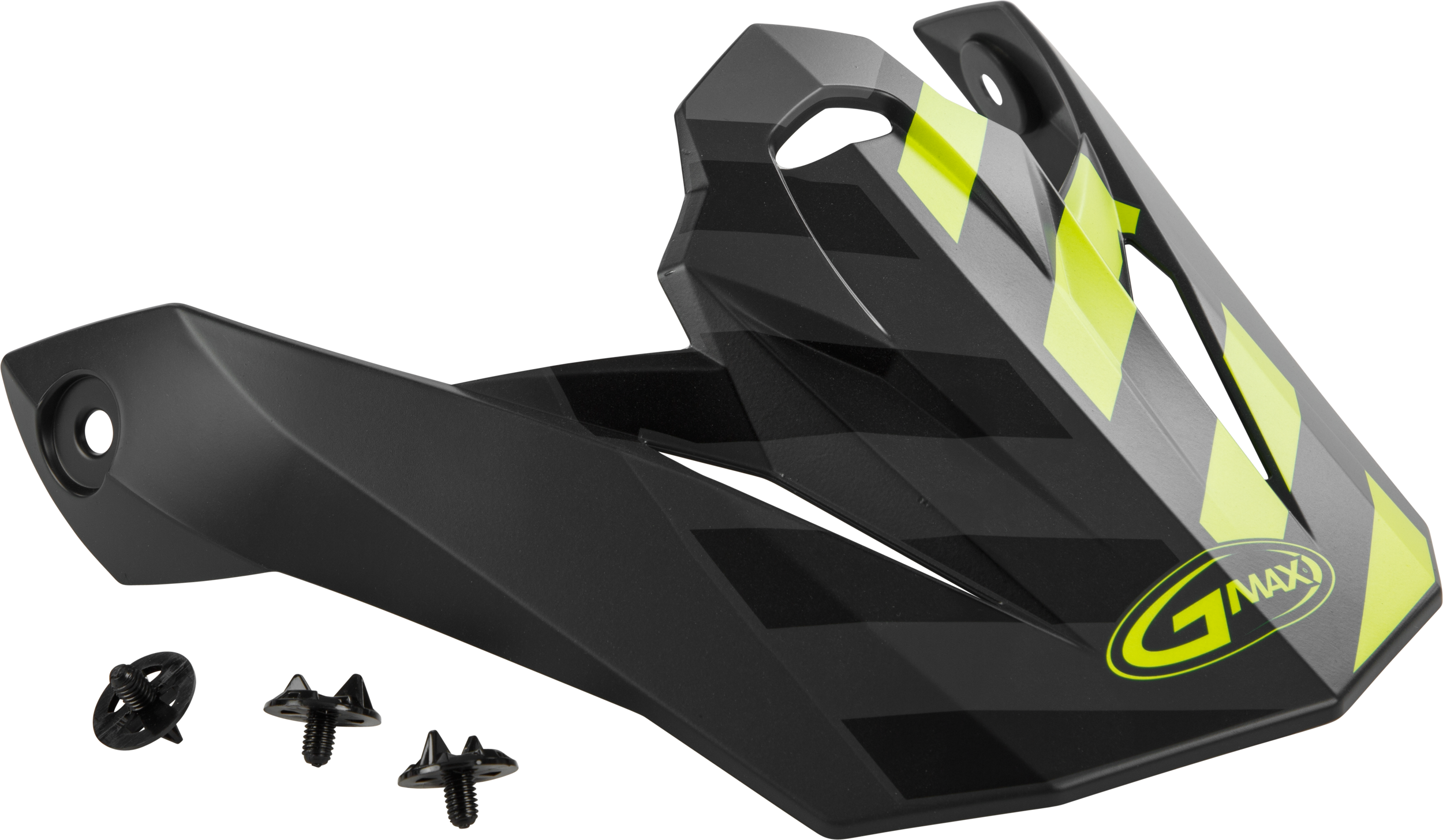 VISOR W/SCREWS FAME MX-86 MATTE DARK GREY/HI-VIS