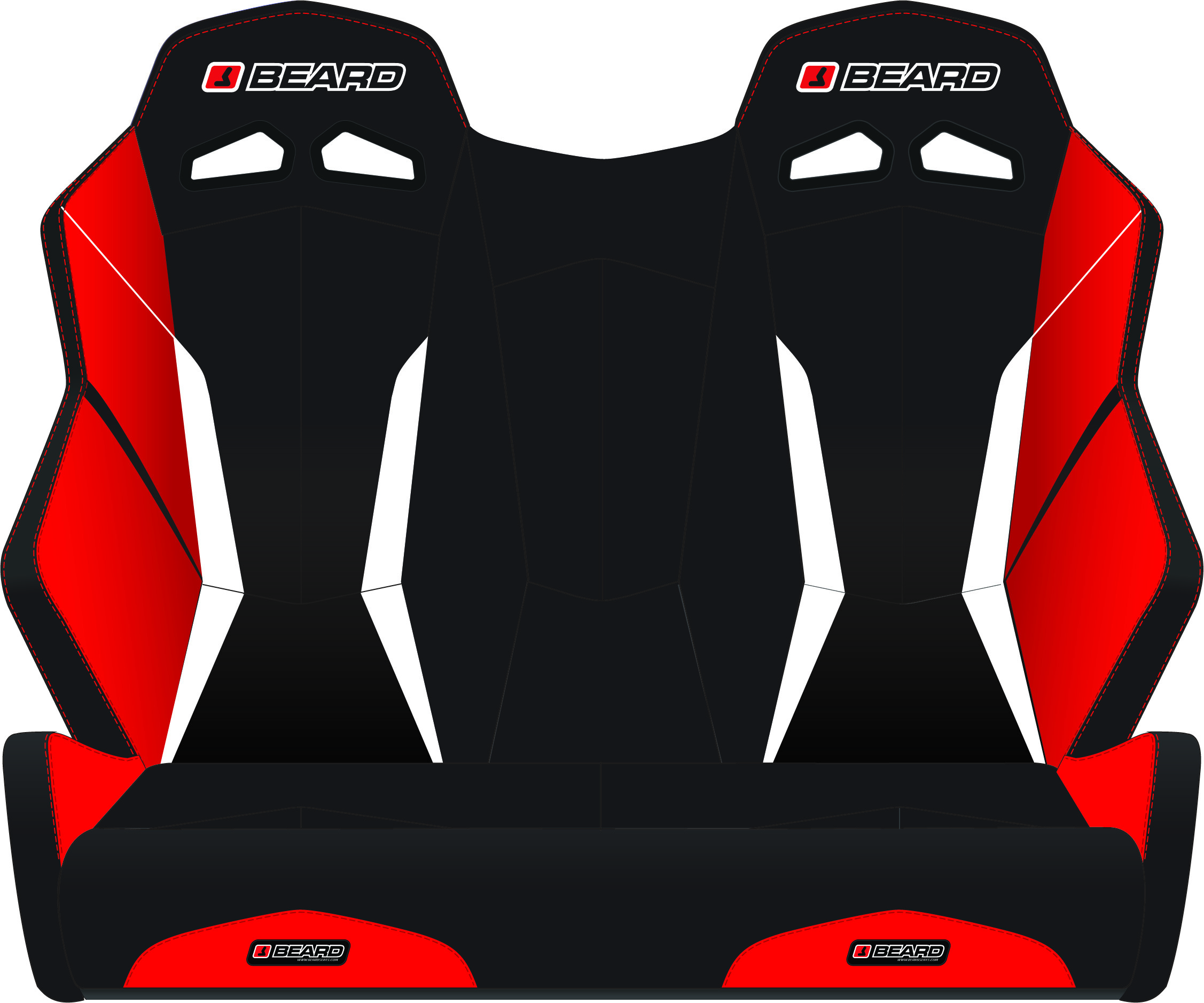 TORQUE V2 BENCH SEAT BLACK/RED