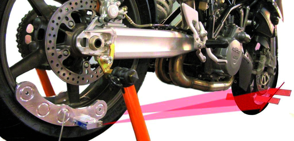 Metric, Sportbike, and Scooter Laser Frame Alignment System
