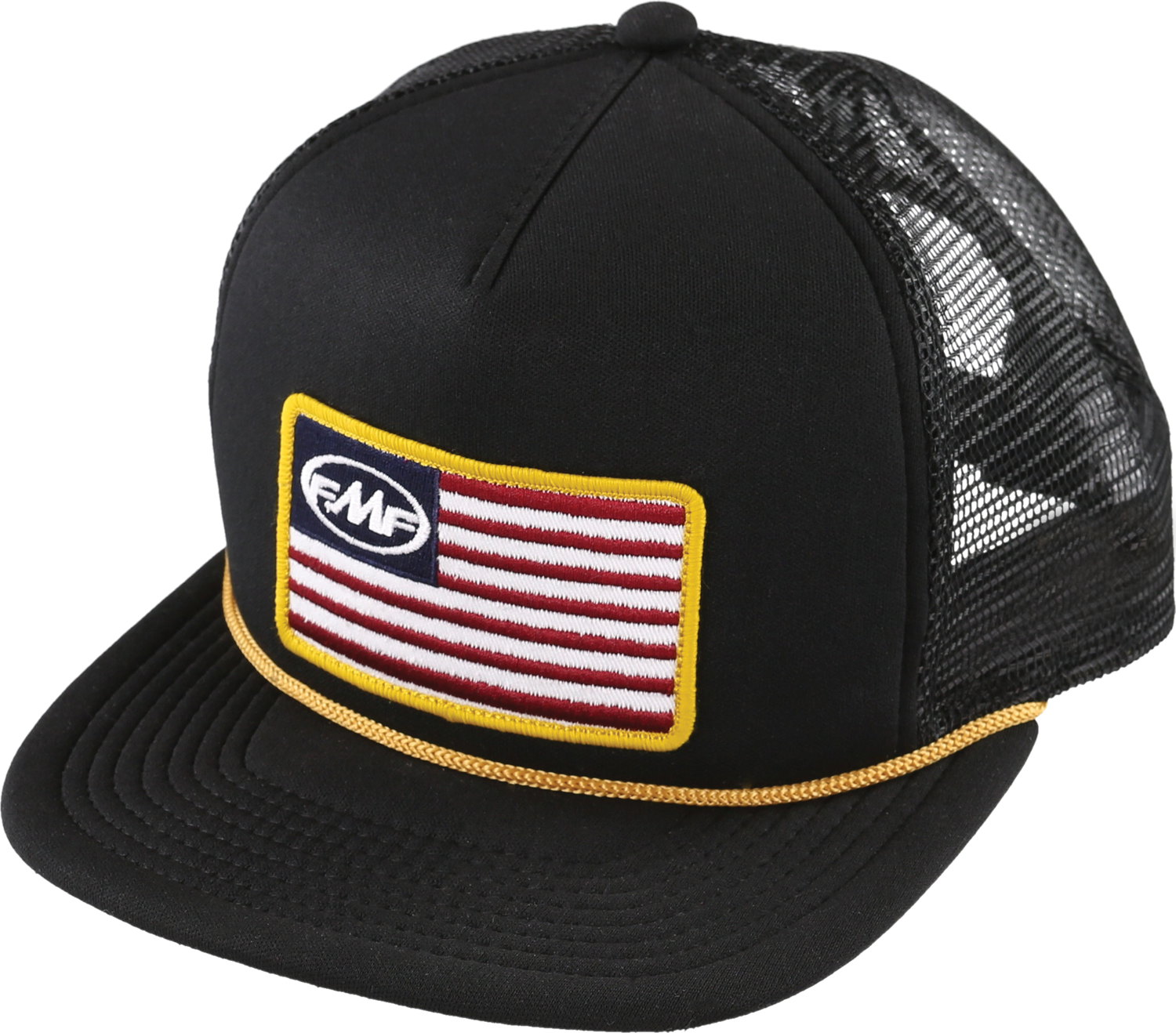 STARS AND BARS HAT BLACK O/S