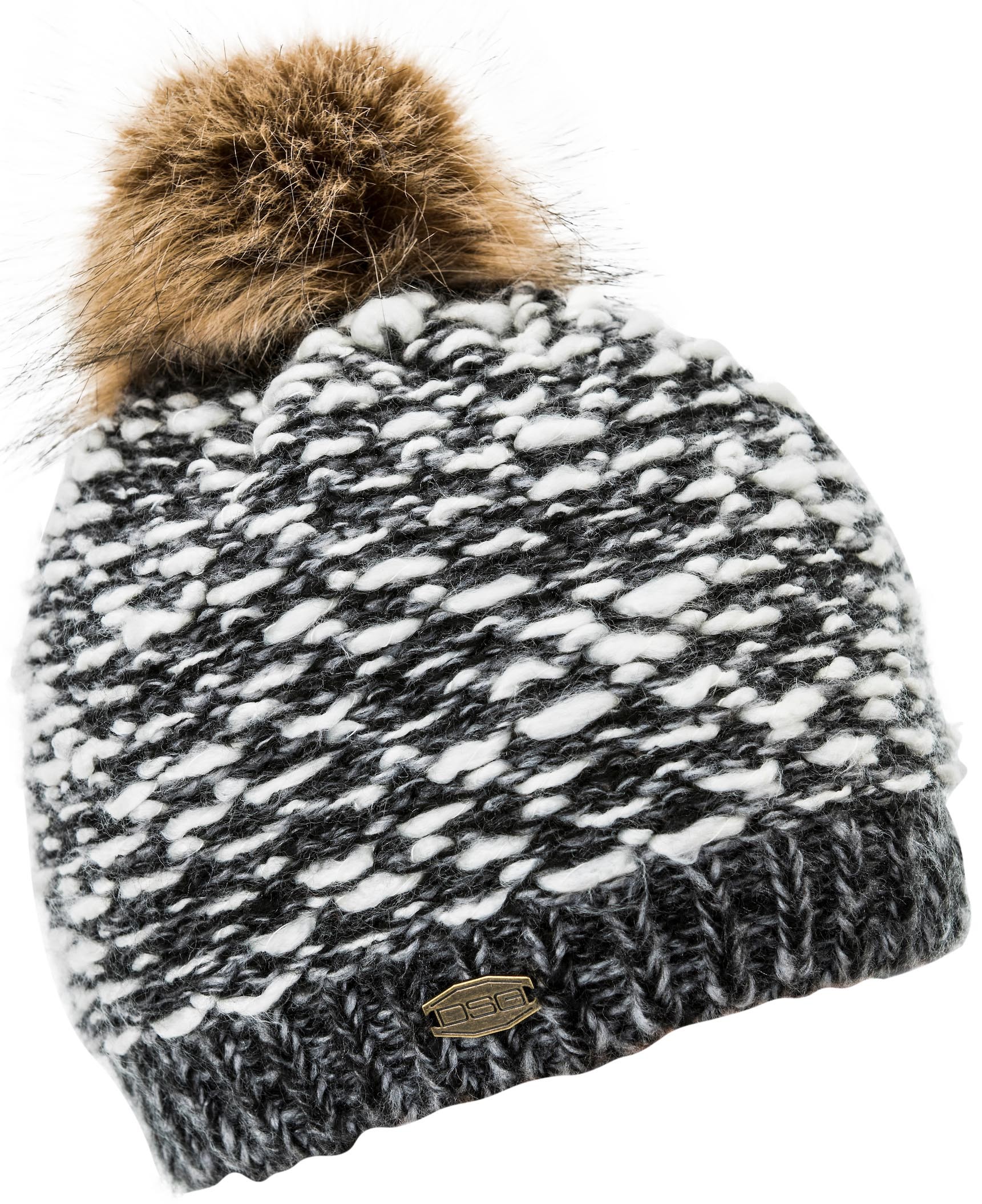 Faux Fur Pom Beanie