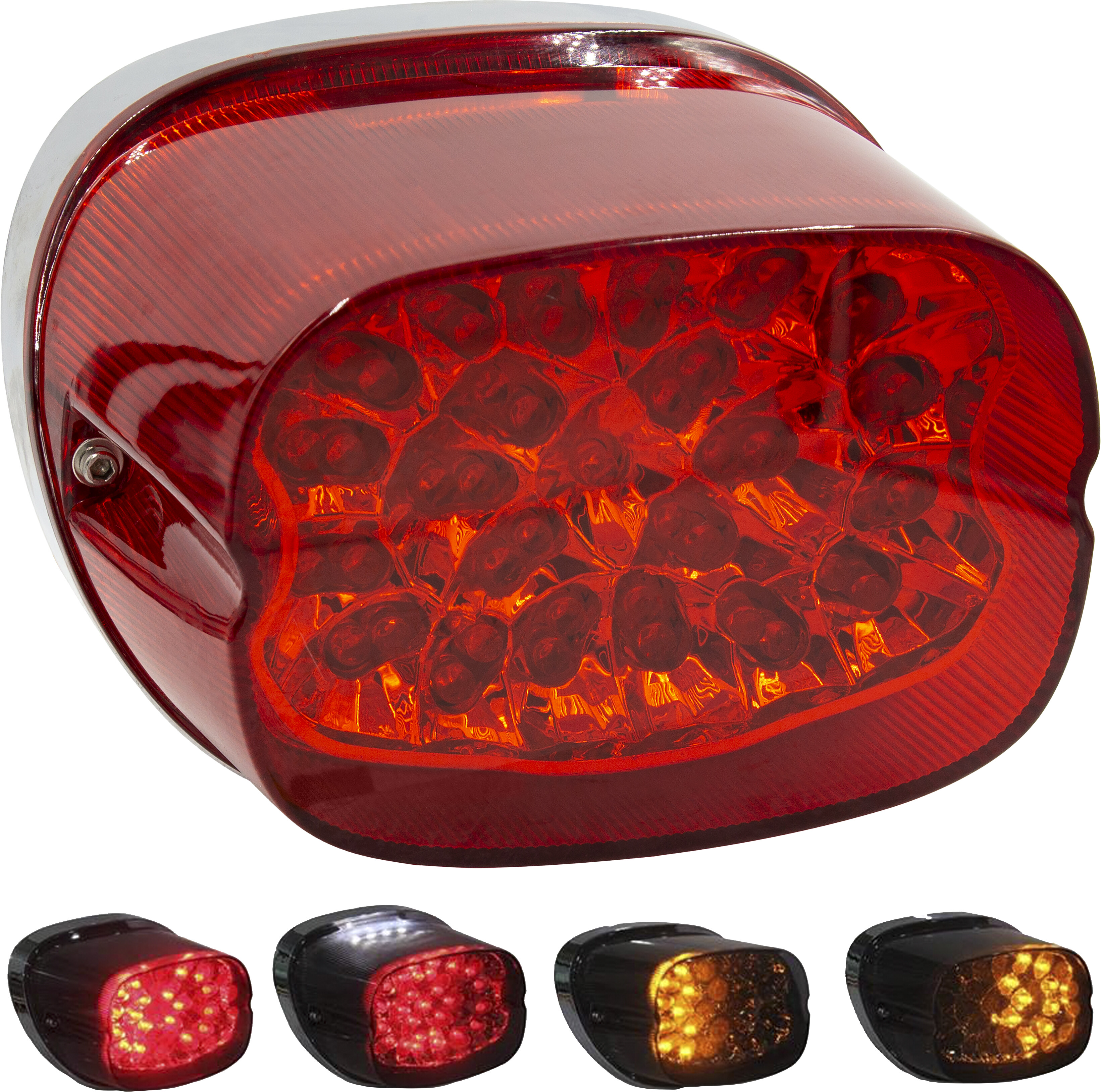 LED TAILLIGHT W/TURN SIGNALS RED 99-16