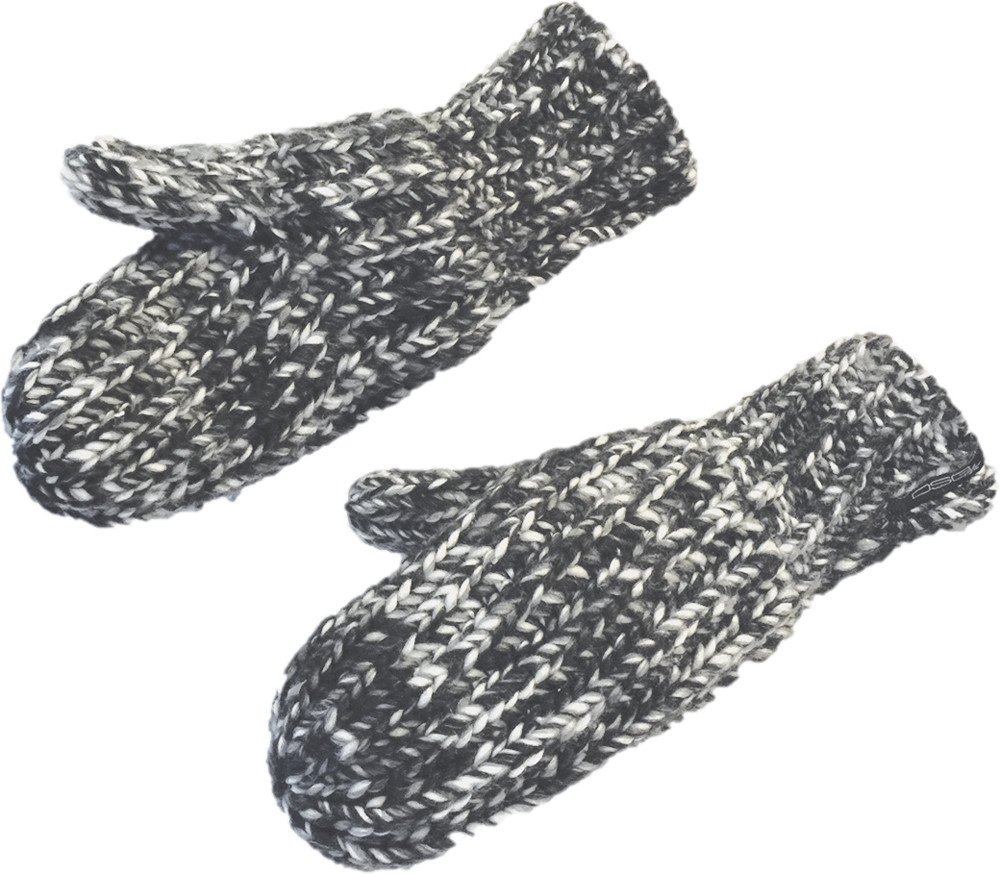 Dsg Mitten Marled Blk/Gry One Size