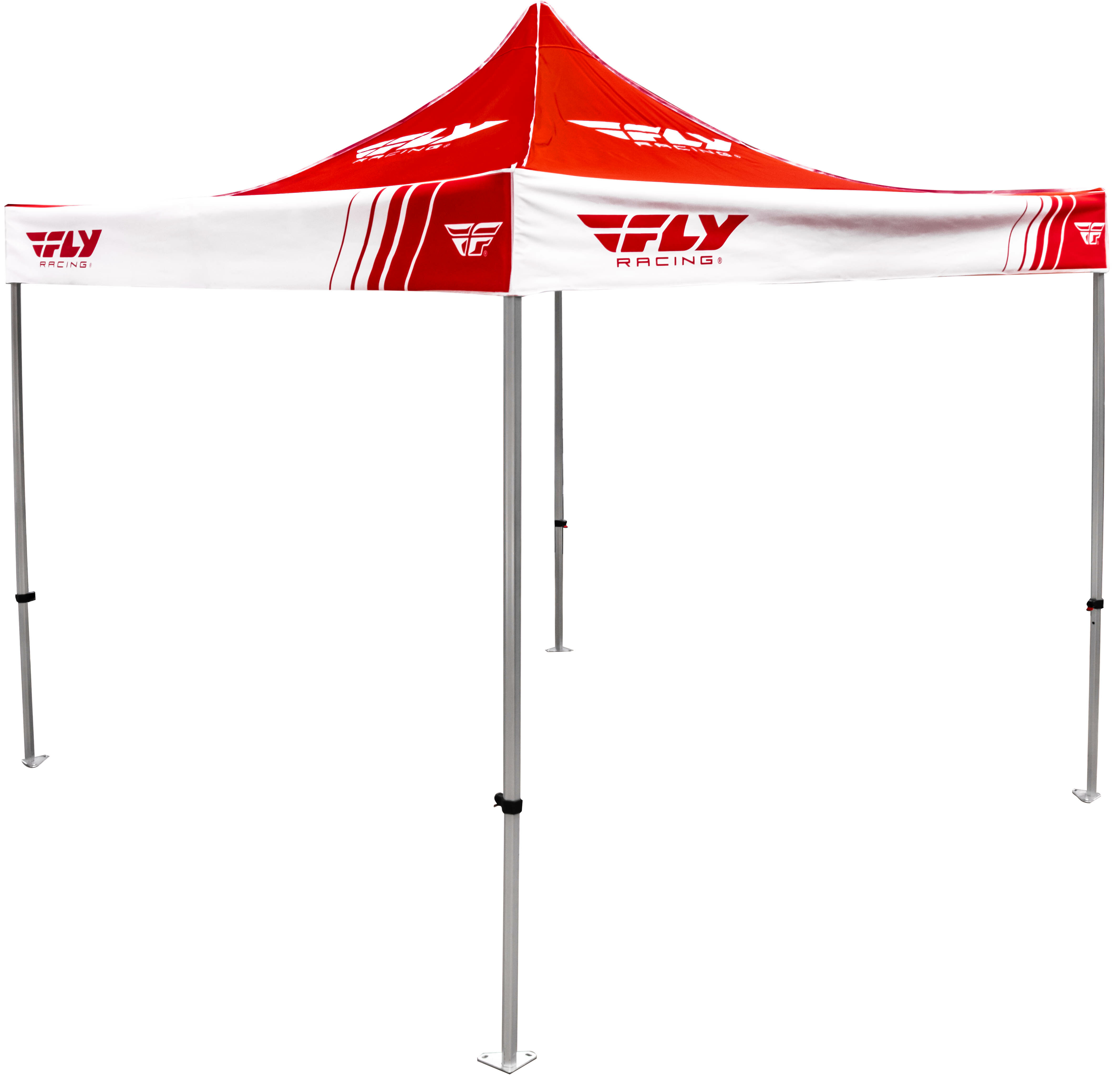FLY CANOPY TENT 10X10 RED W/ WHITE LOGO