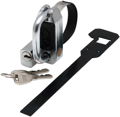 UNIVERSAL HELMET LOCK, CHROME