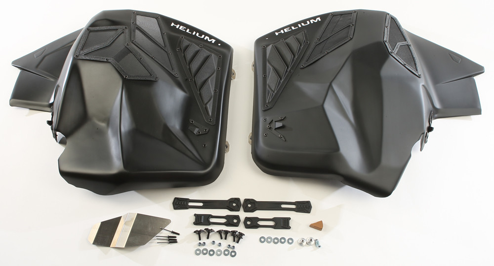 HELIUM SIDE PANEL BLACK HDPE W/STOCK RUN BRDS S-D XM