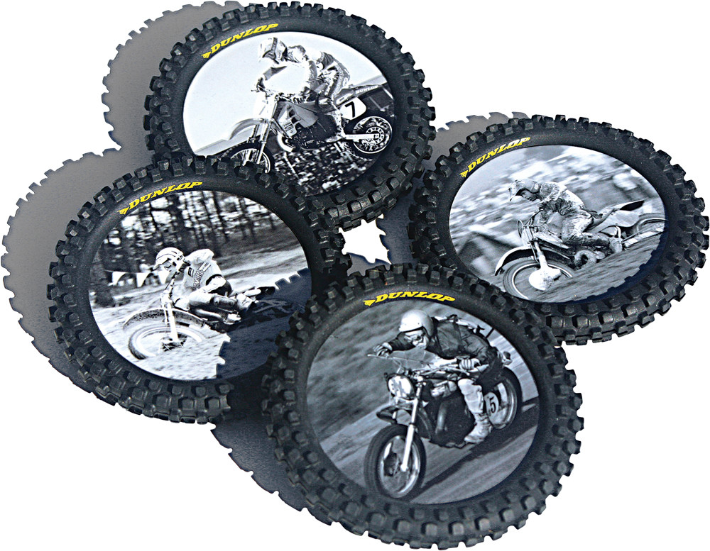Knobby Tire Drink Coasters