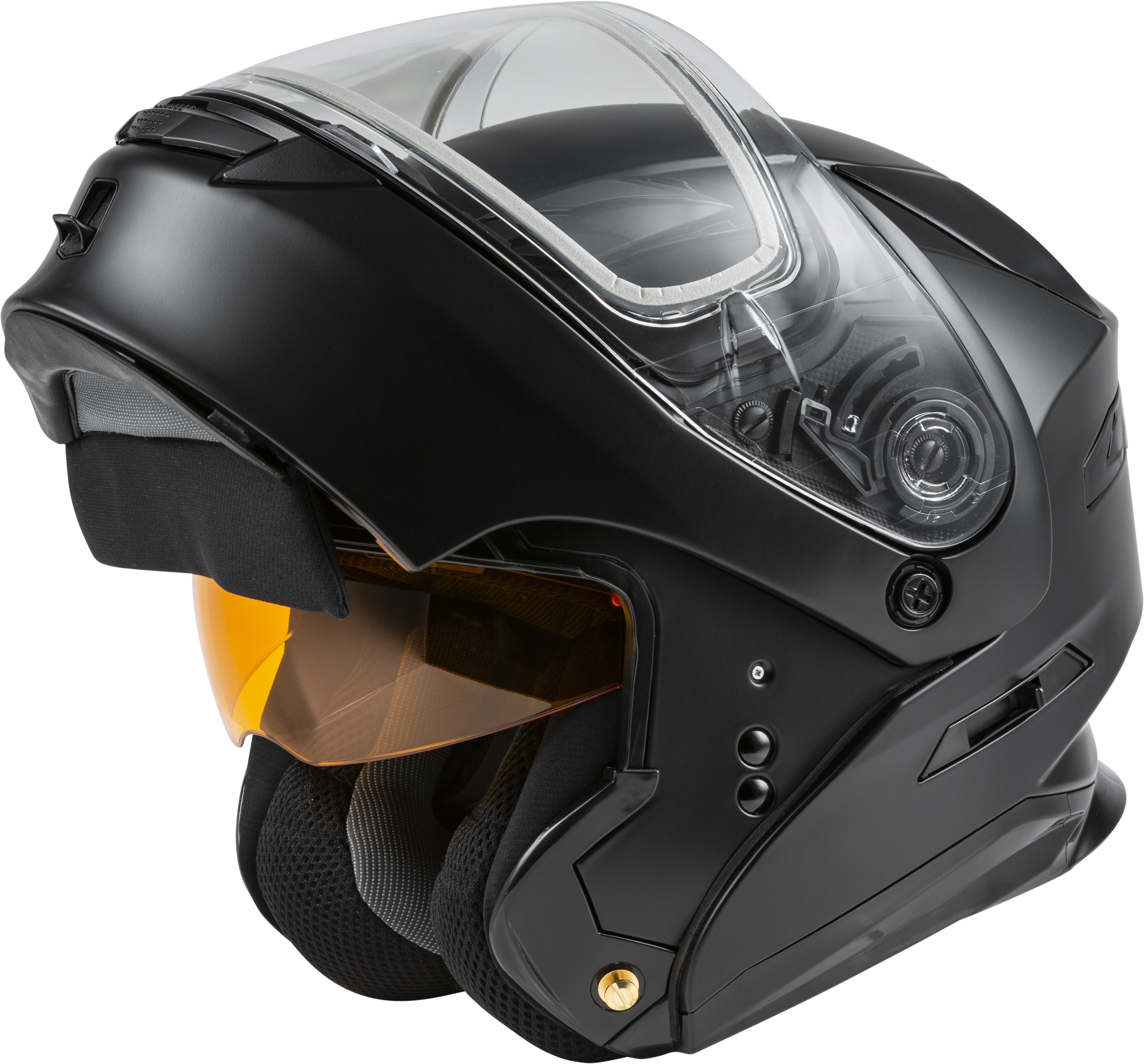 GMAX M2010074-ECE MD-01S MODULAR SNOW HELMET MATTE BLACK SM