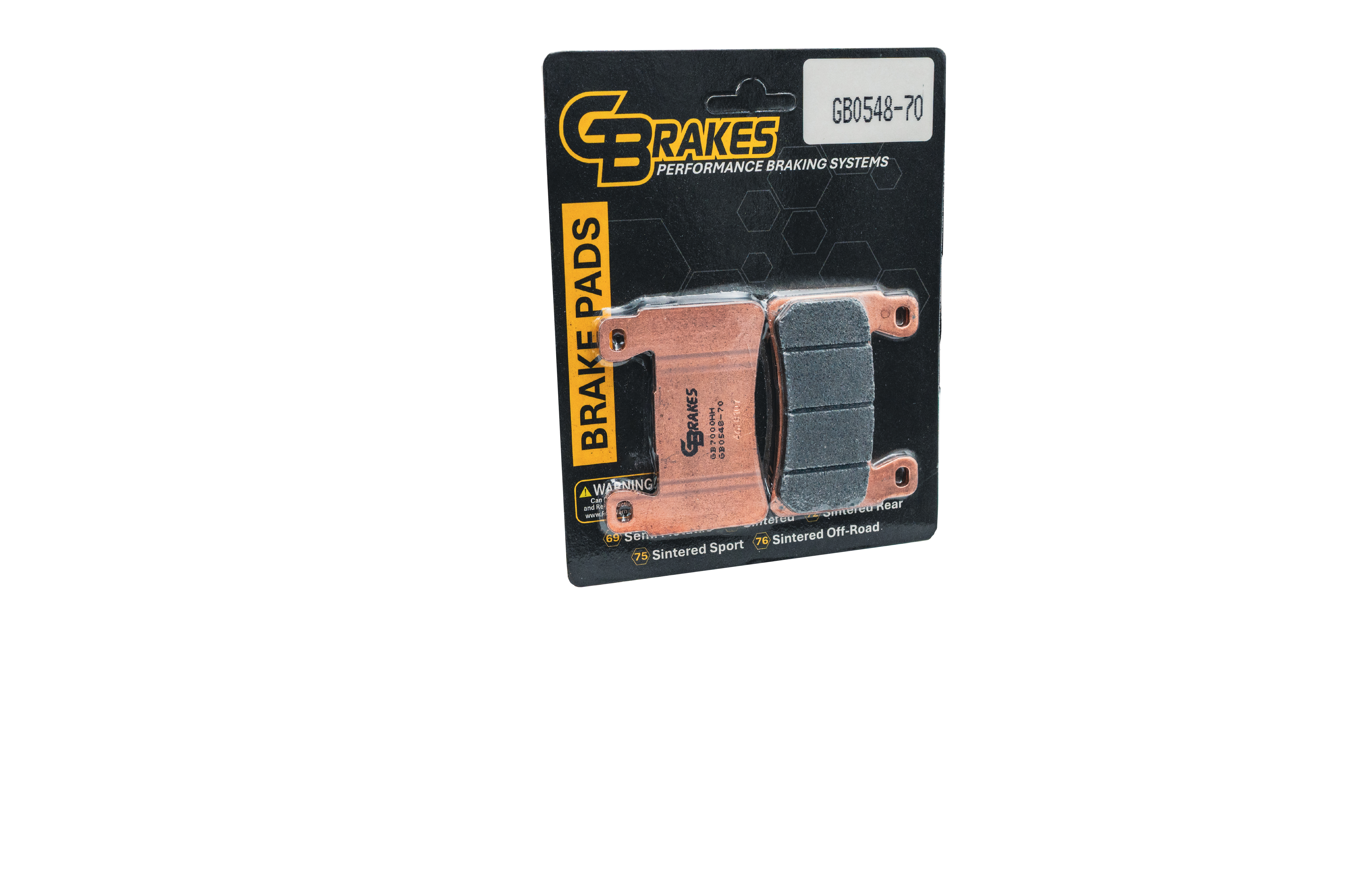 GBrakes - GB0548-70 - BRAKE PADS SINTERED