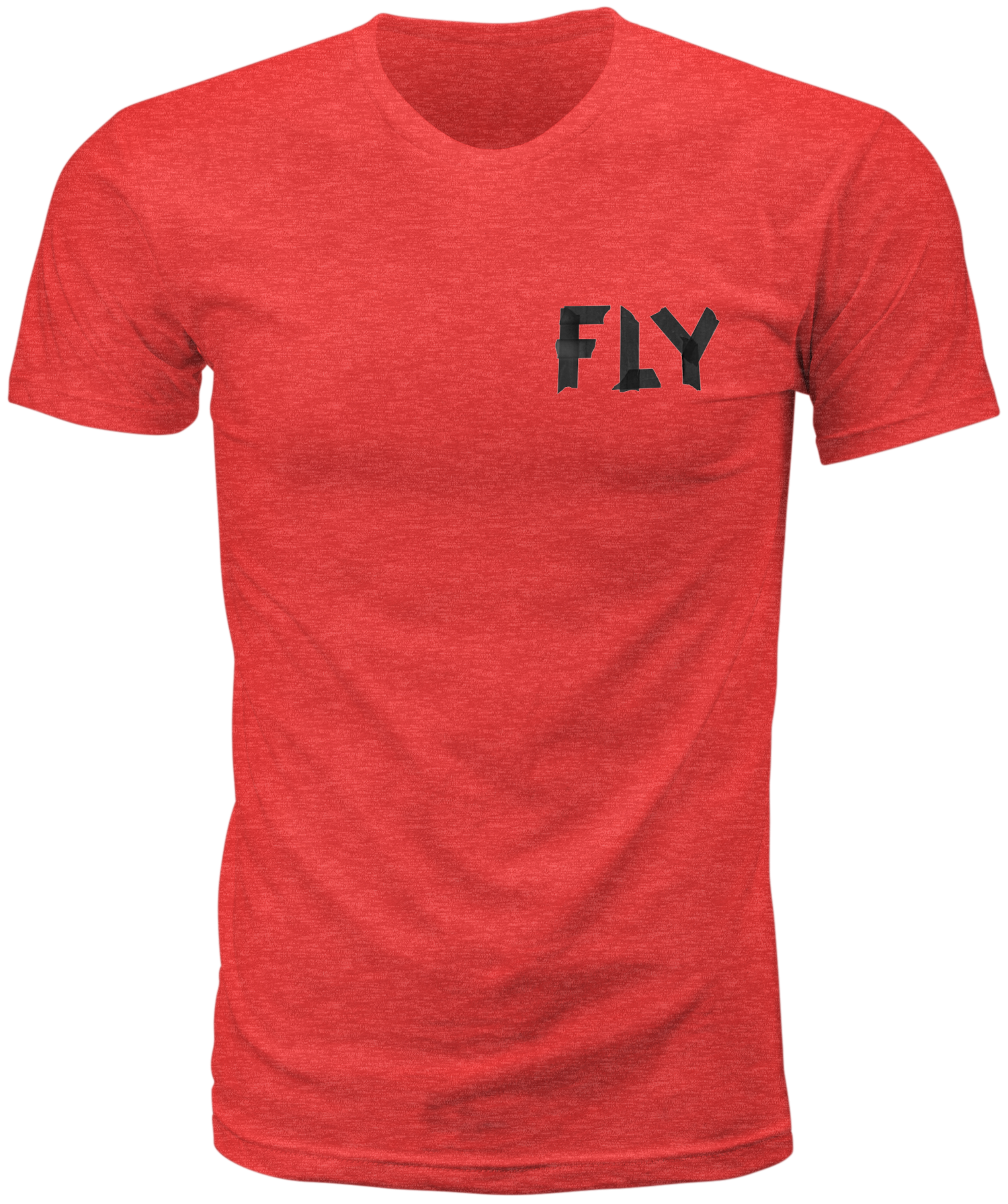 FLY TAPE TEE RED HEATHER XL