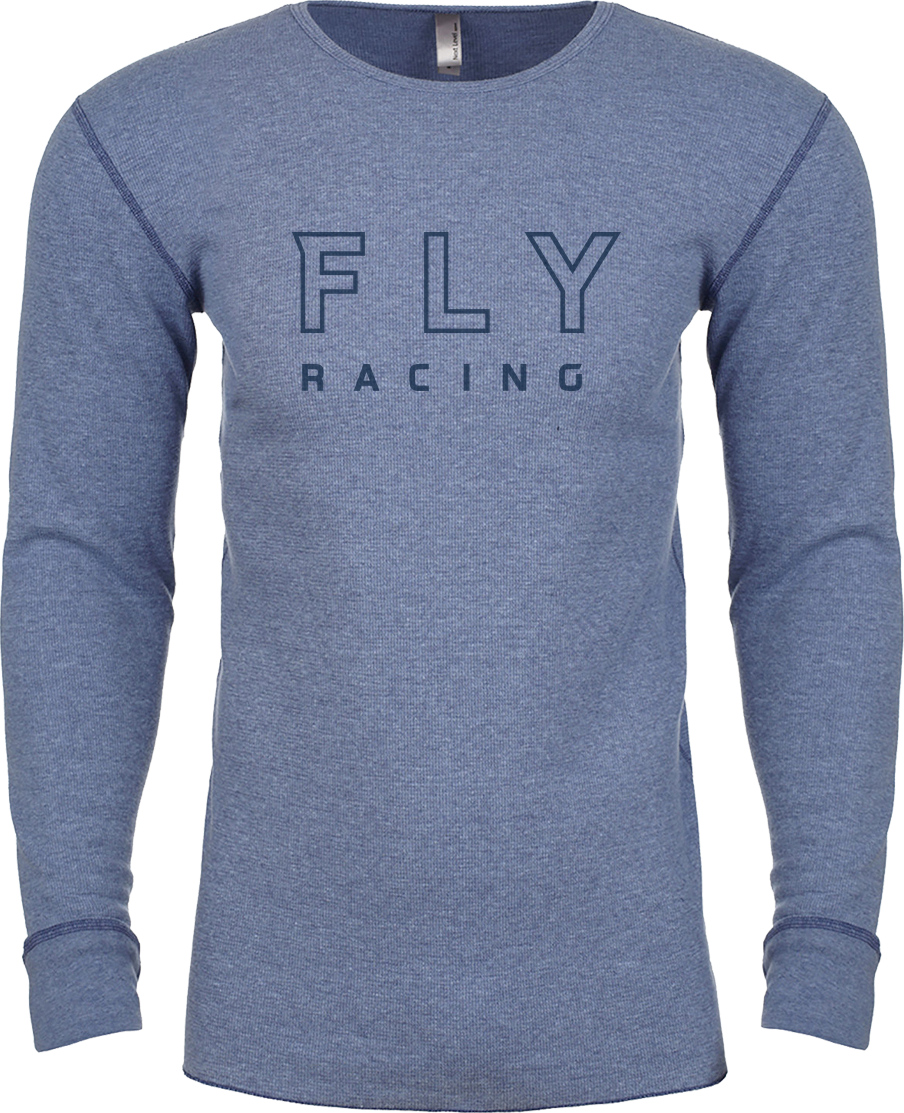 FLY THERMAL SHIRT BLUE HEATHER XL