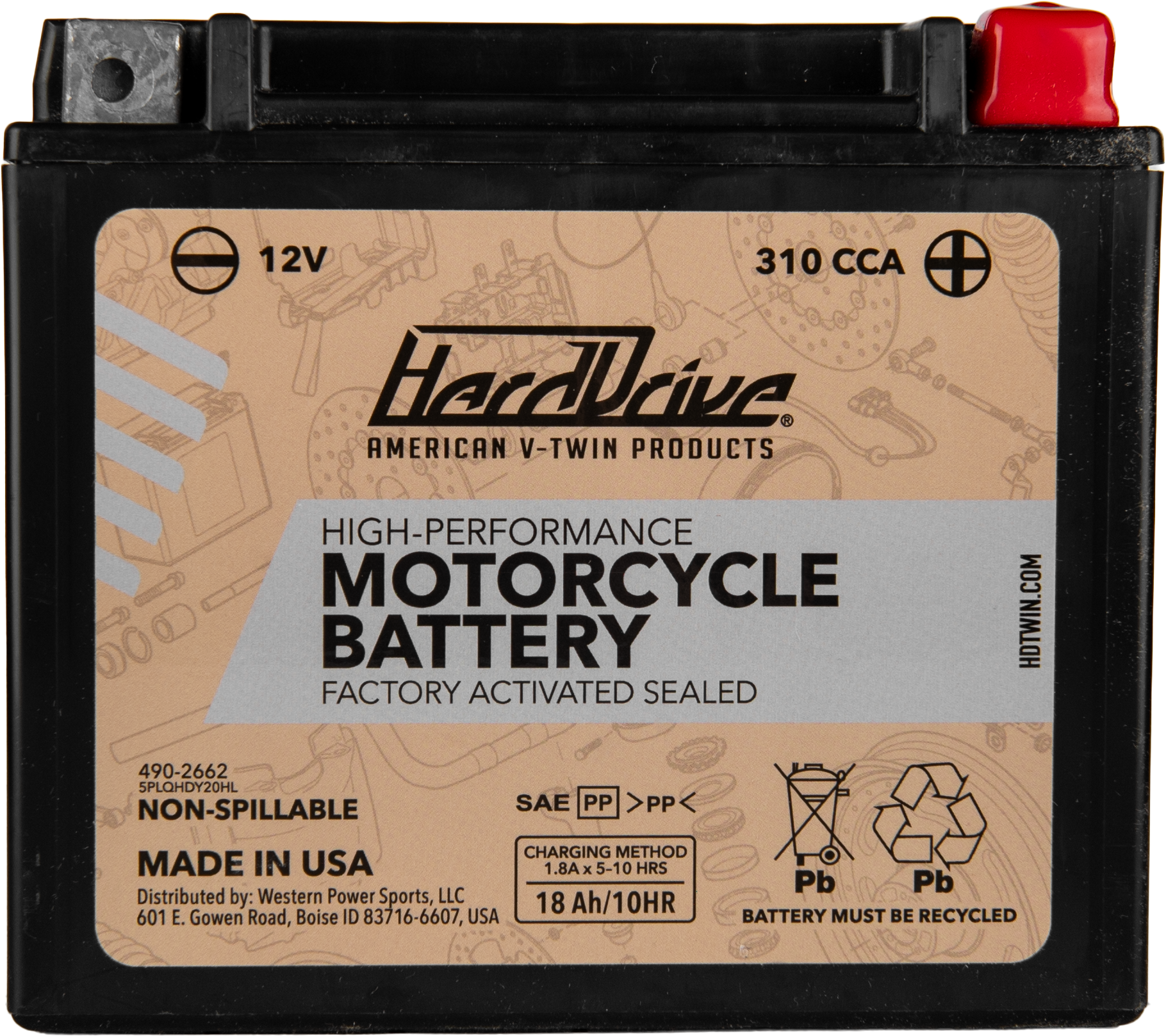 HARDDRIVE - HRDM720BH - AGM Sealed Battery