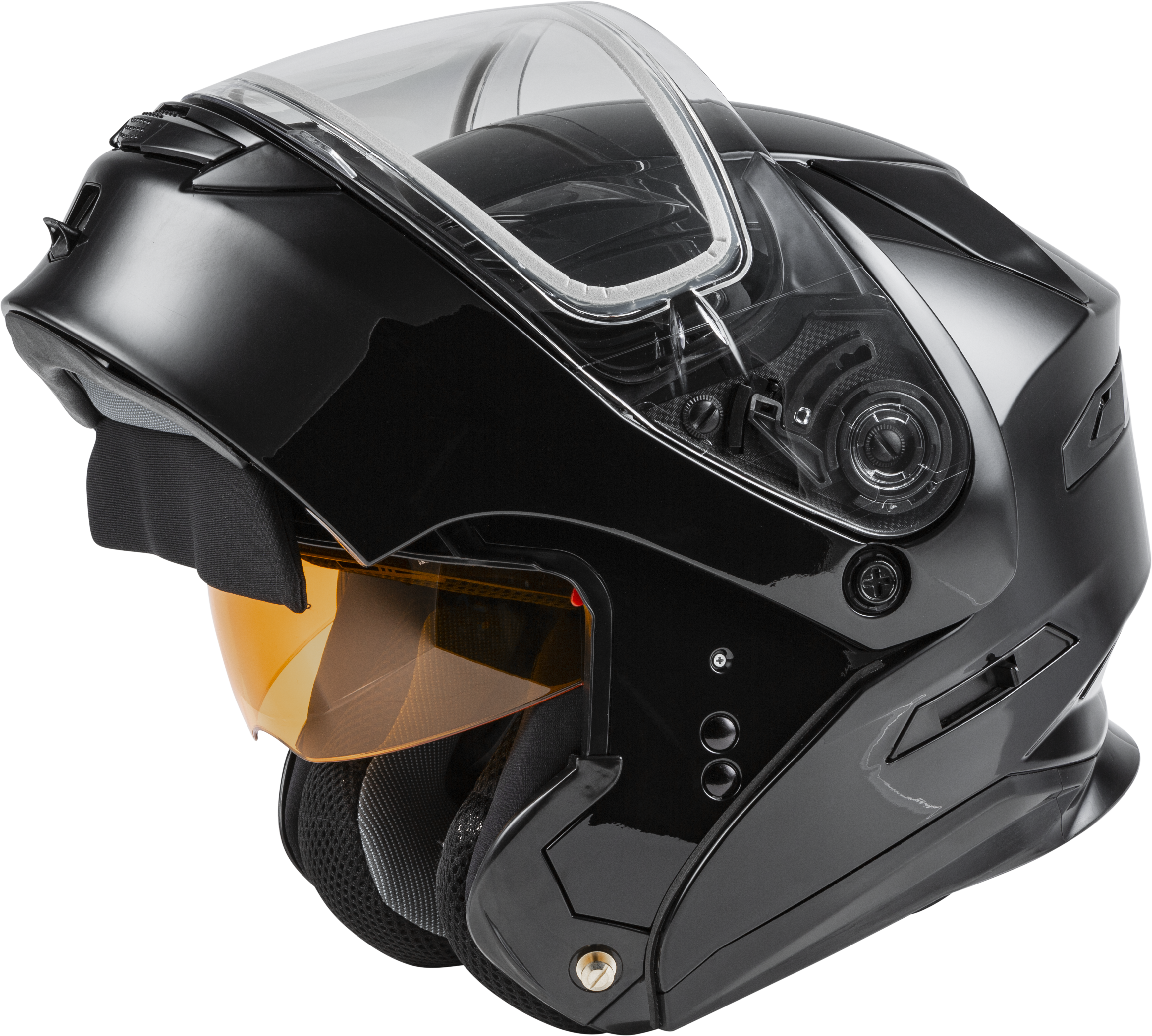 GMAX M2010029-ECE MD-01S MODULAR SNOW HELMET BLACK 3X