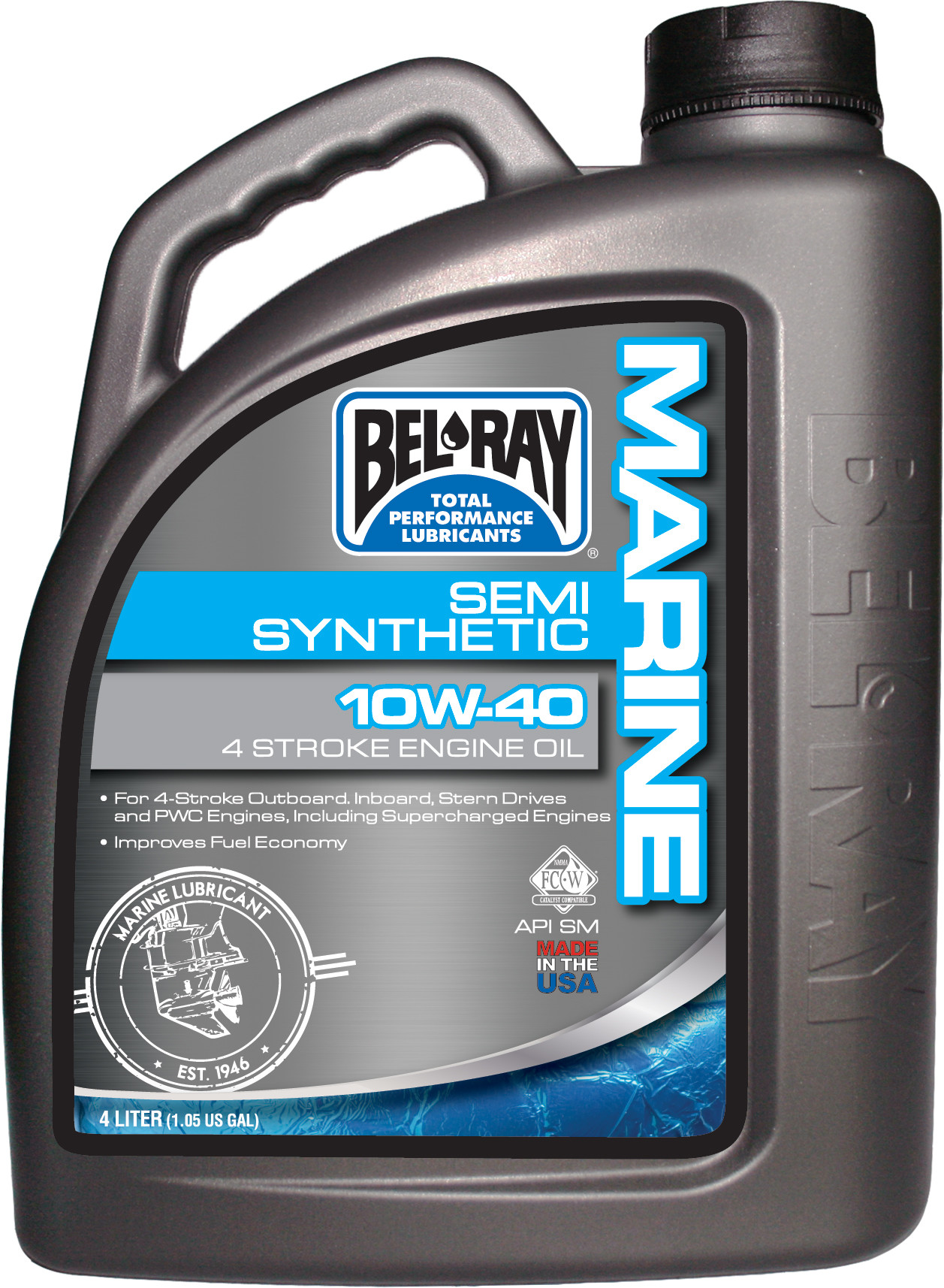 Marine Semi-Synthetic 4-Stroke Oil 10W-40