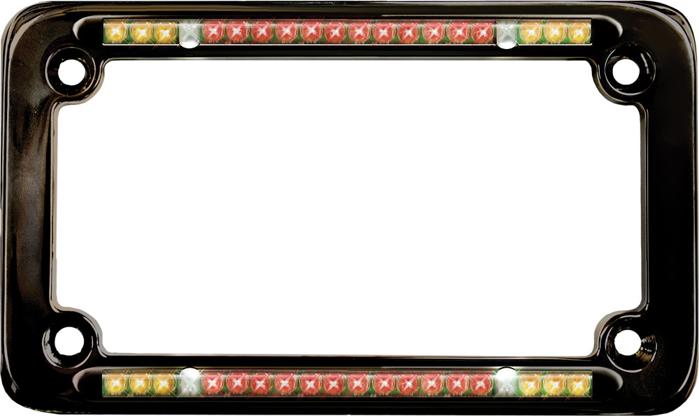 Integrated Led License Plate Frame (Black)