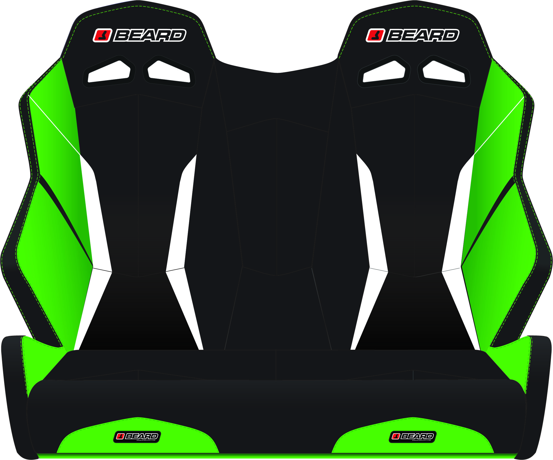 TORQUE V2 BENCH SEAT BLACK/GREEN