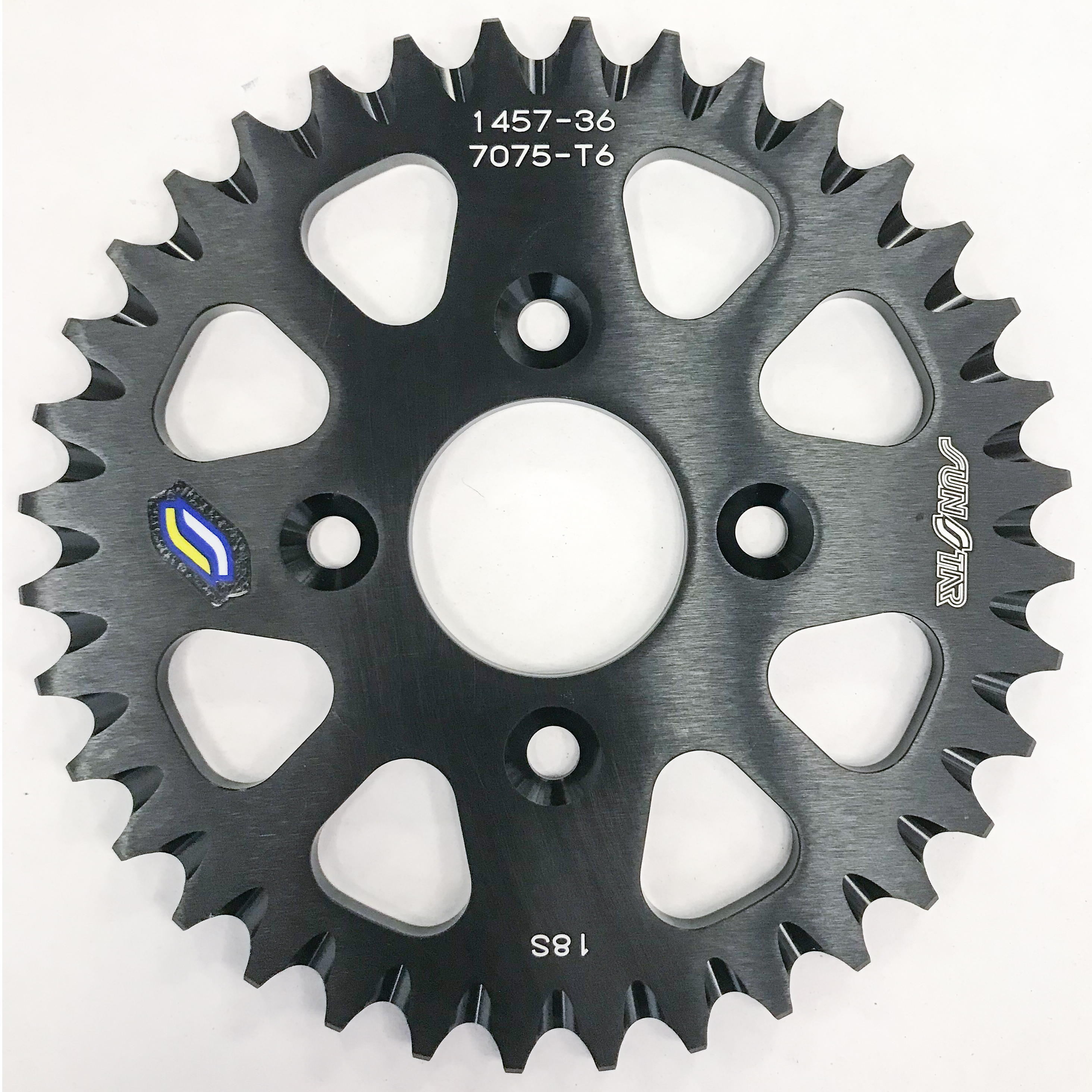 SUNSTAR Works Triplestar Rear Aluminum Sprocket - Black - View 1