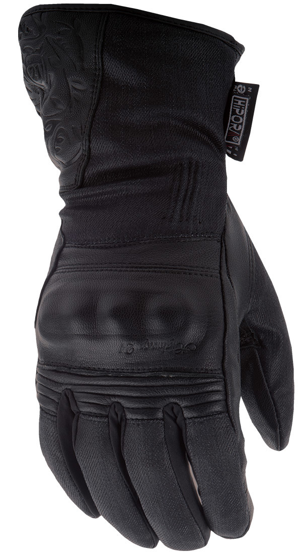 Women's Black Rose Gloves - View 1