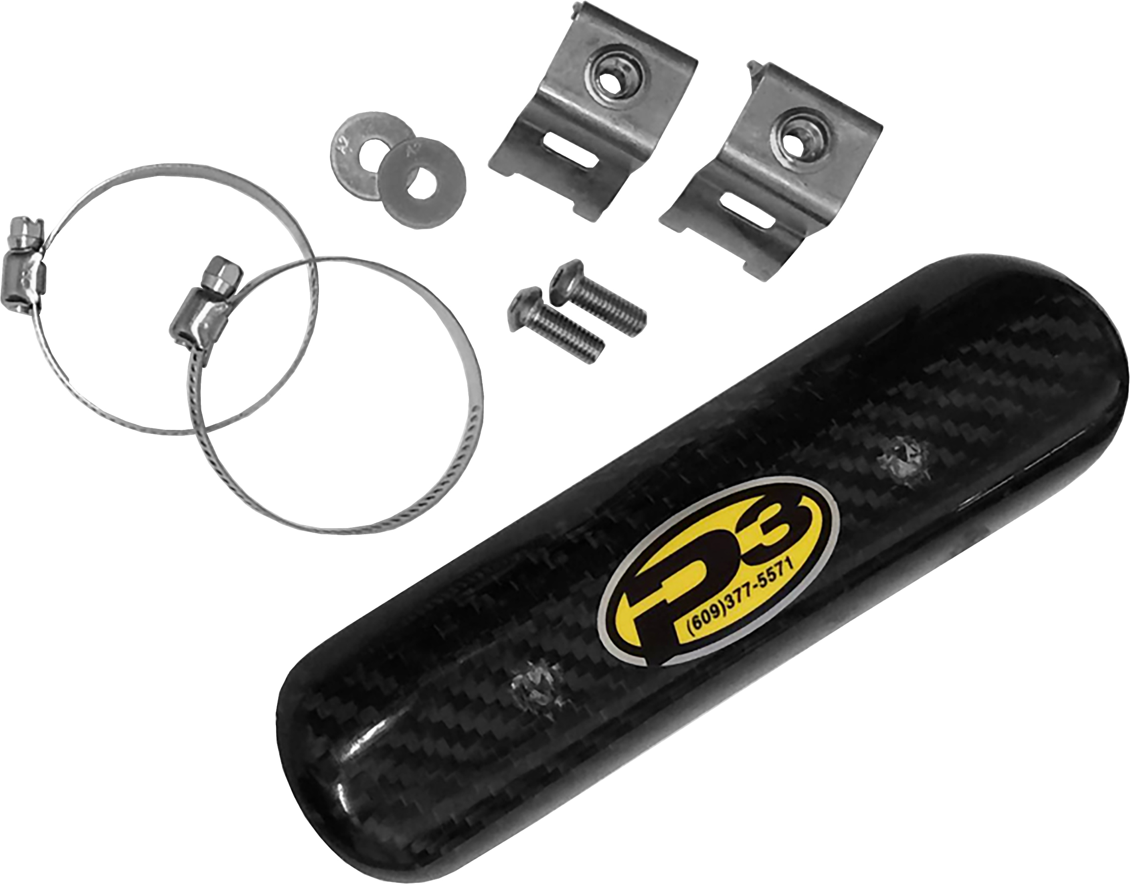 P3 Carbon Fiber Header Heat Shield - View 1