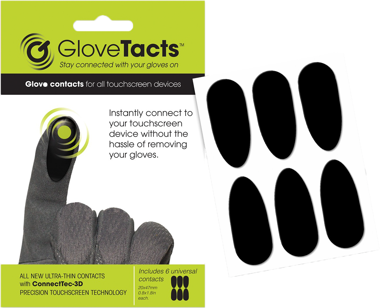 Touchscreen Stickers For Gloves 10/PK - View 1