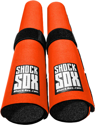 SHOCK SOX 13" ORANGE UPSIDE DOWN OR CONV. FORKS - View 1