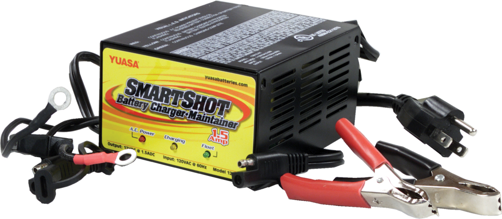 YUASA 12V 1.5 AMP 5 STAGE CHARGER - View 1