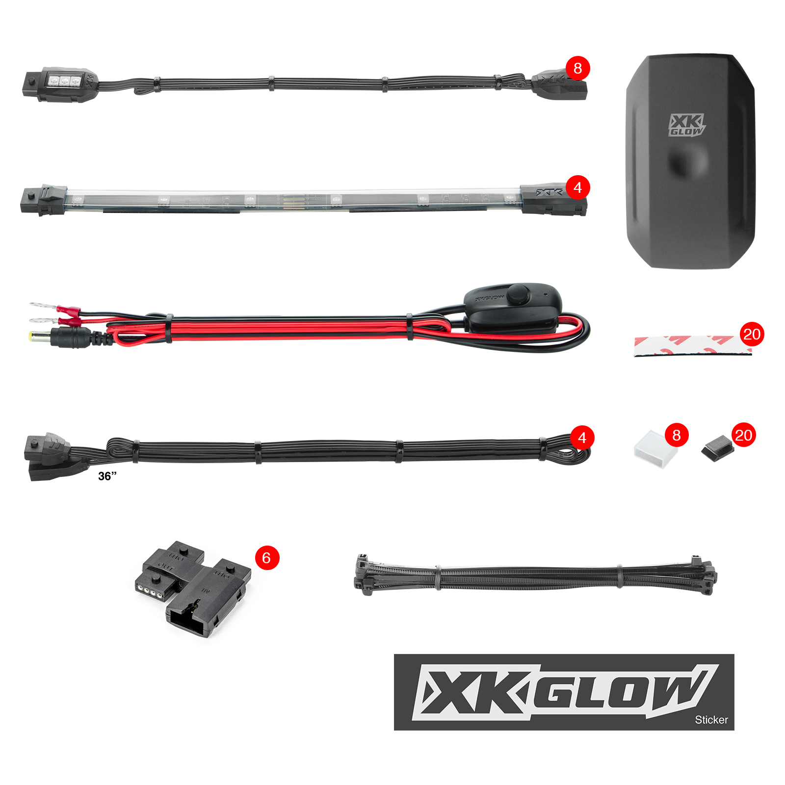Chrome LED Accent Light Kit