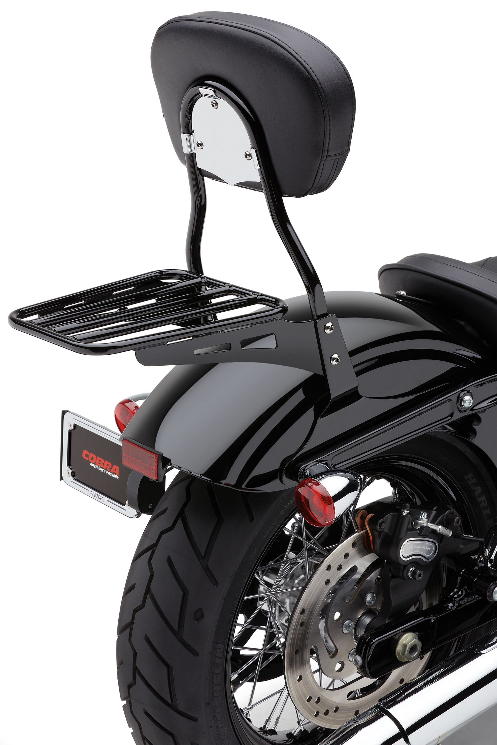 Sissy bar luggage rack