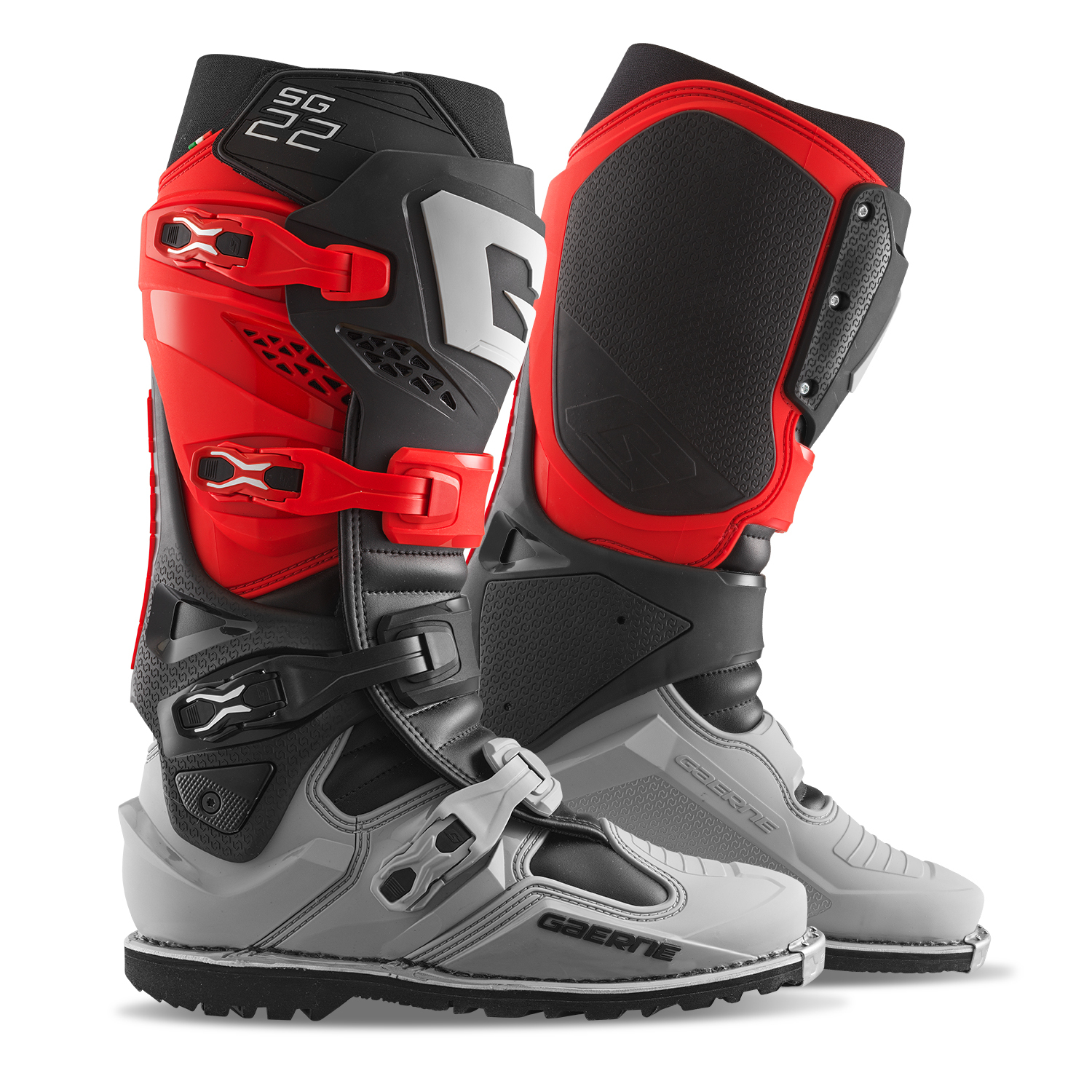 Gaerne Sg22 Gore-Tex Enduro Le Boots Red/Black/Grey Sz 11 Footwear
