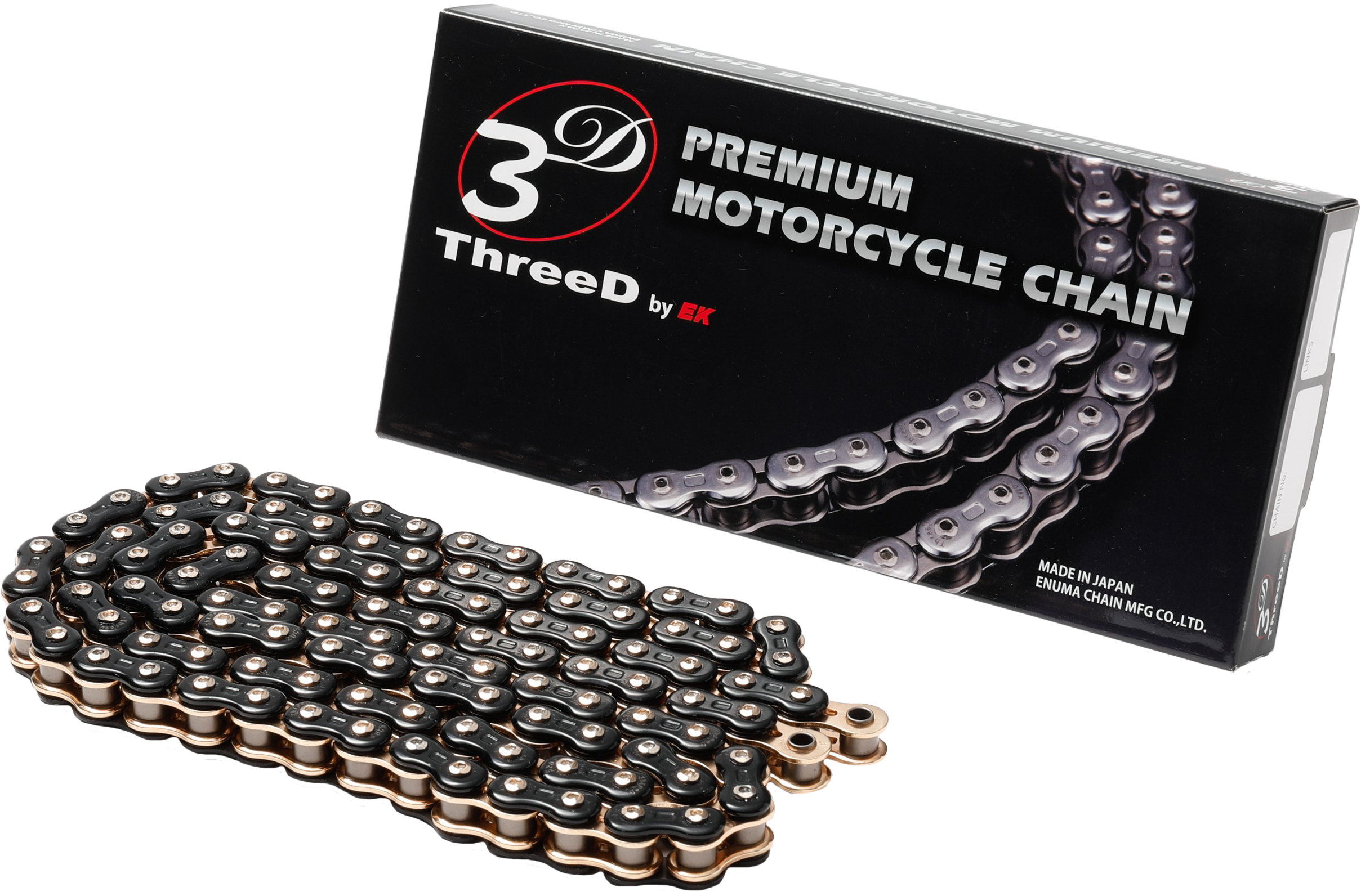 EK CHAIN GP RV NX2-RING 520-120L BLK/GLD - View 1