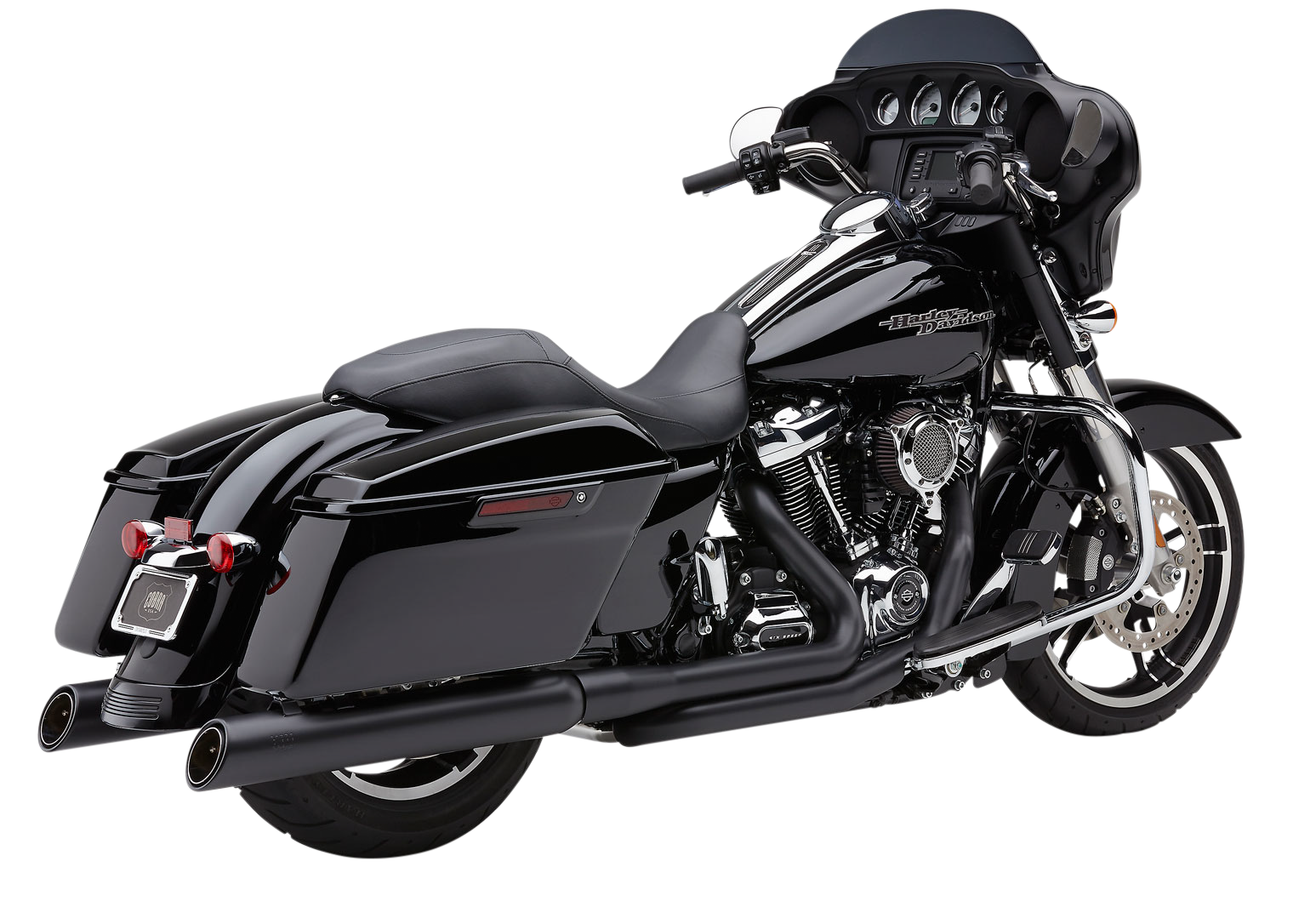 COBRA TRUE DUAL HEADPIPES BLACK FLH/FLT 17-22 - View 1