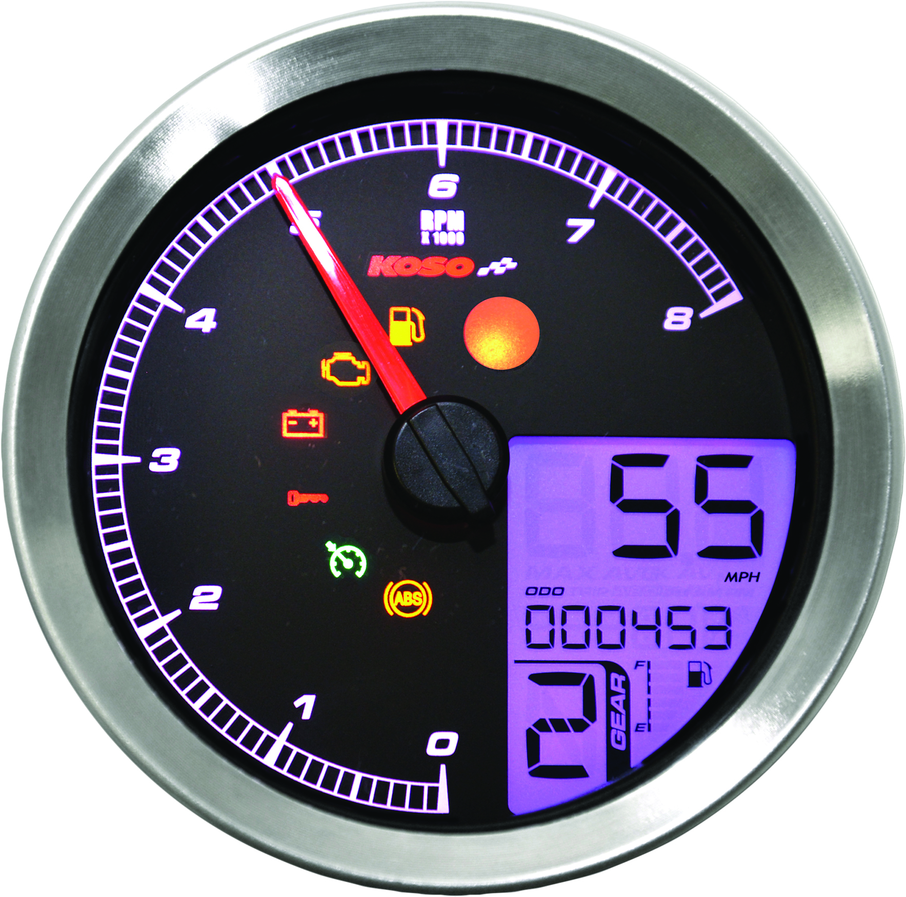 LCD Color Change Speedo and Tachometer