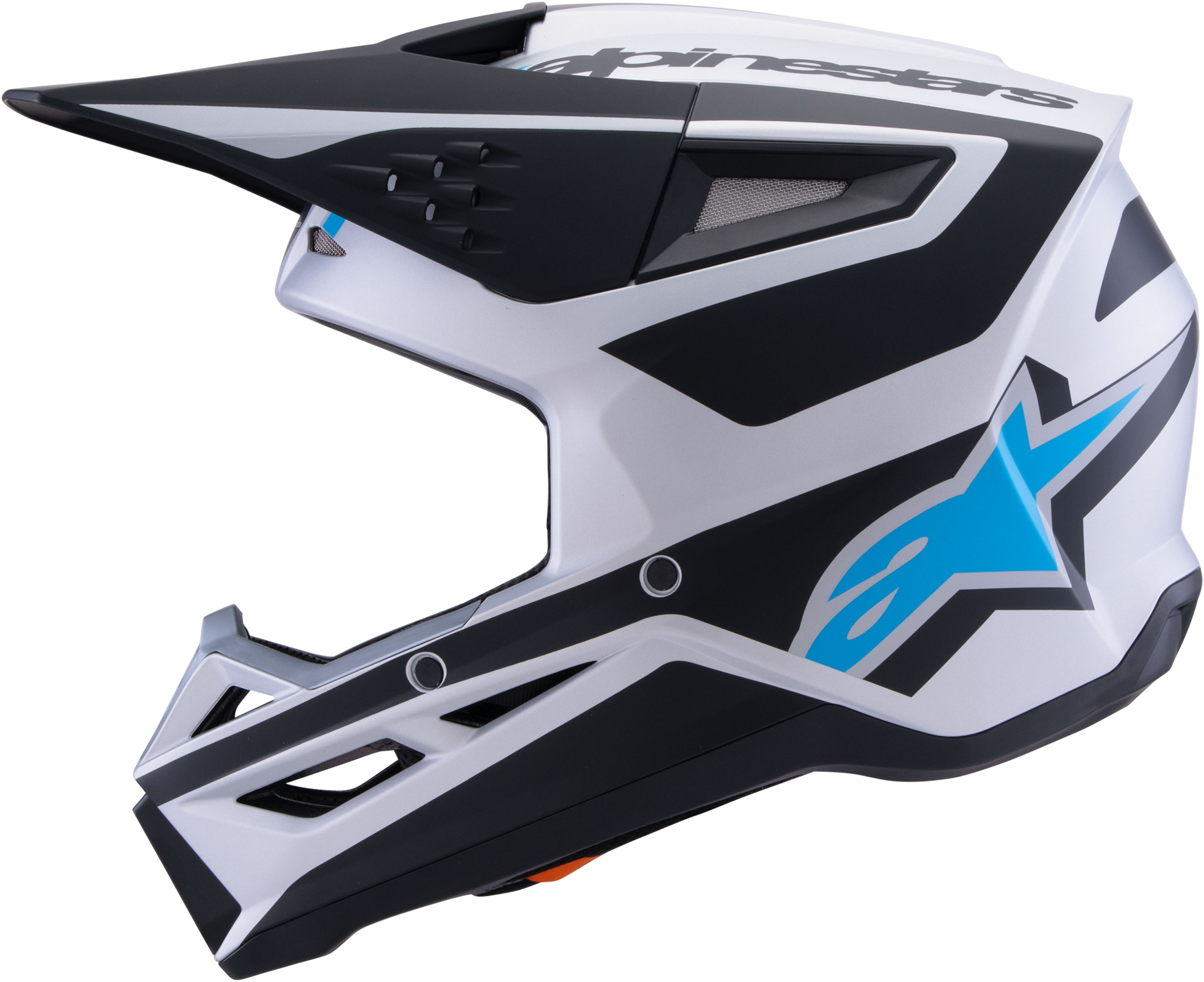 Sm3 Heat Helmet Silver/Blue/Black Matt Fits Sm