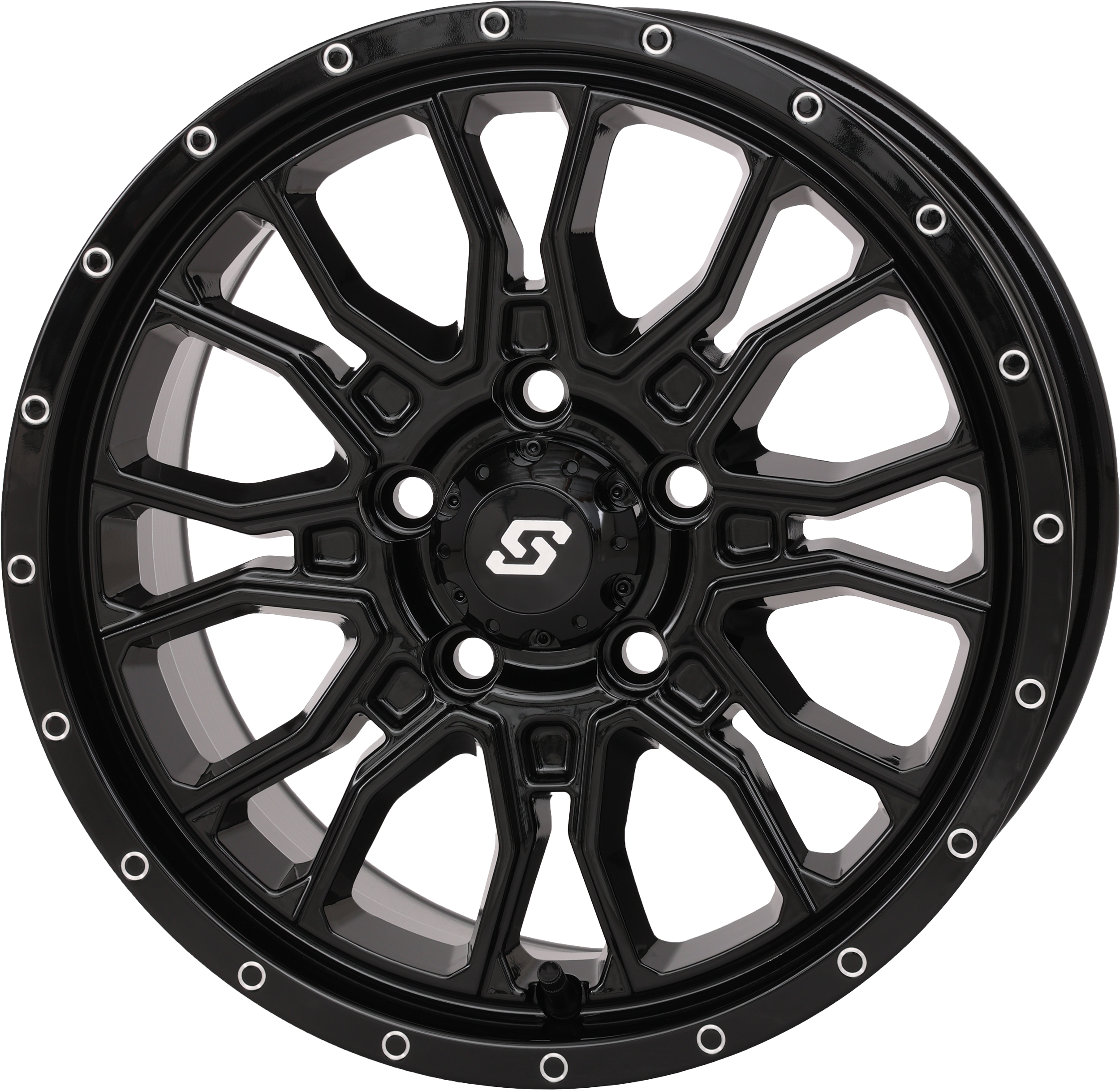 SEDONA Fusion Wheel 15x7 5+2 5/4.5 Gloss Black, ATV/UTV Compatible