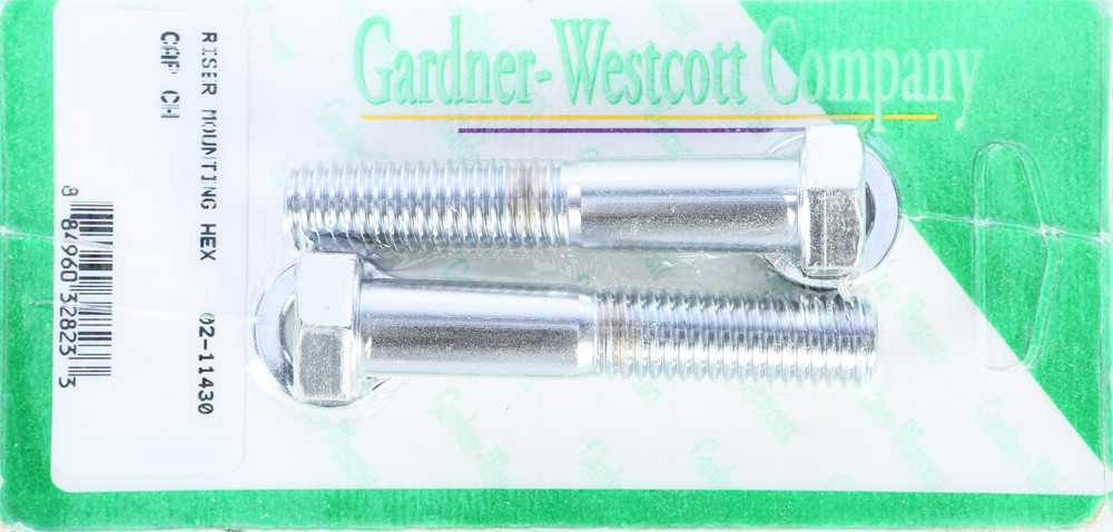 Gardnerwestcott Riser Bolts Chrome Hex Cap 1/2-13 X 2 3/4 Coarse Thread