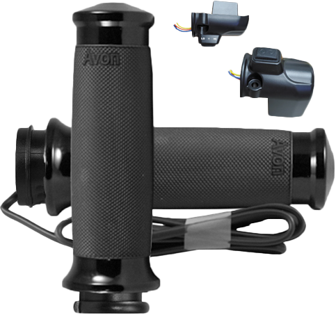 AVON CUSTOM CONTOUR HEATED BLACK TWIST GRIP