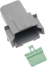 Namz Custom Cycle 8-Wire Grey Deutsch Rcptcl & Wdglck Hd# 72128-94gy