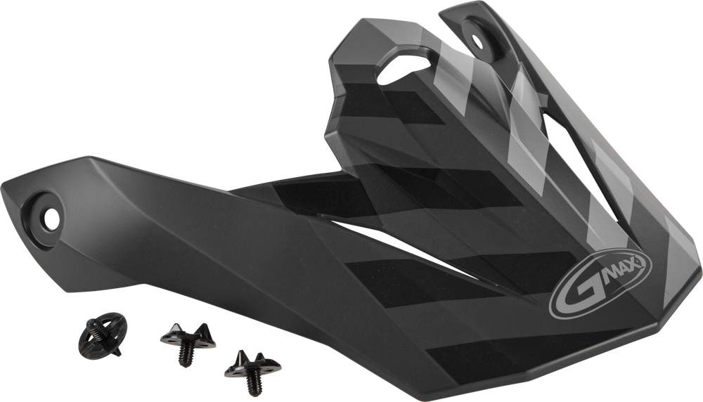 Gmax Fame MX-86 Visor w/Screws — Dark Grey/Black