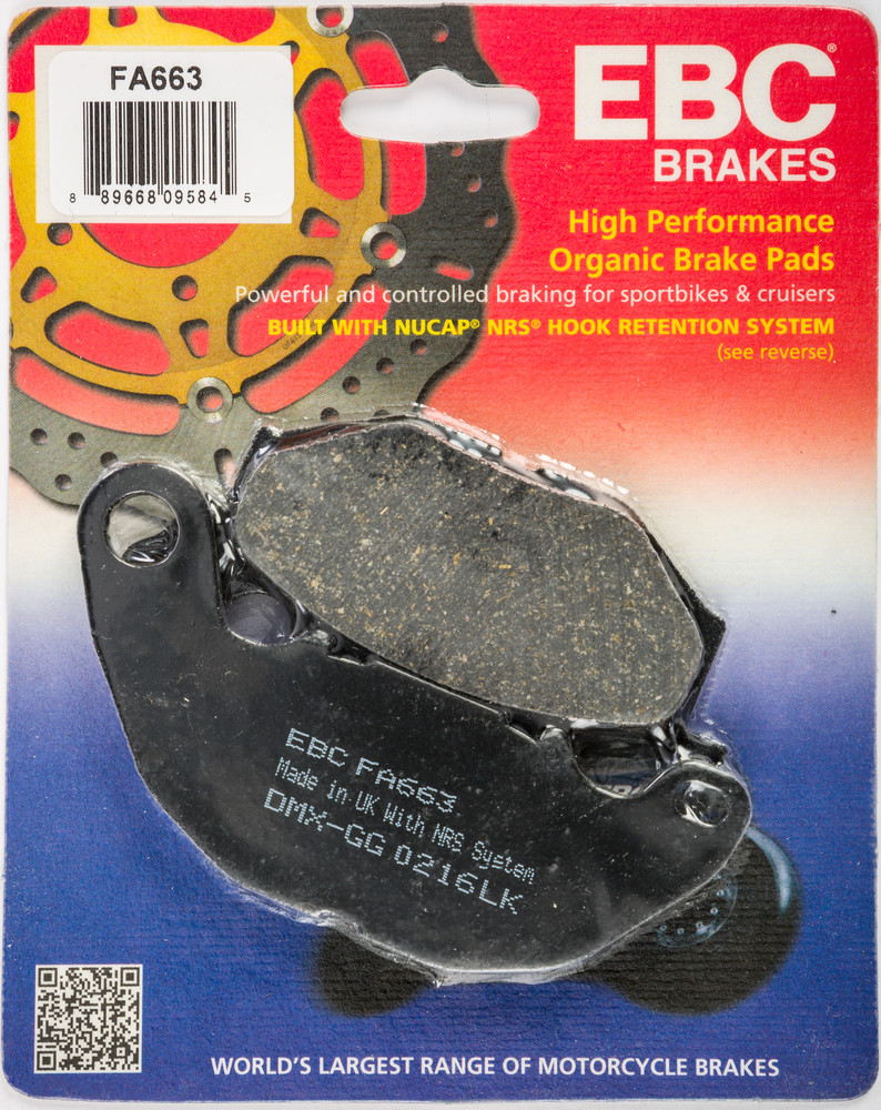EBC FA663 Organic Front Brake Pads